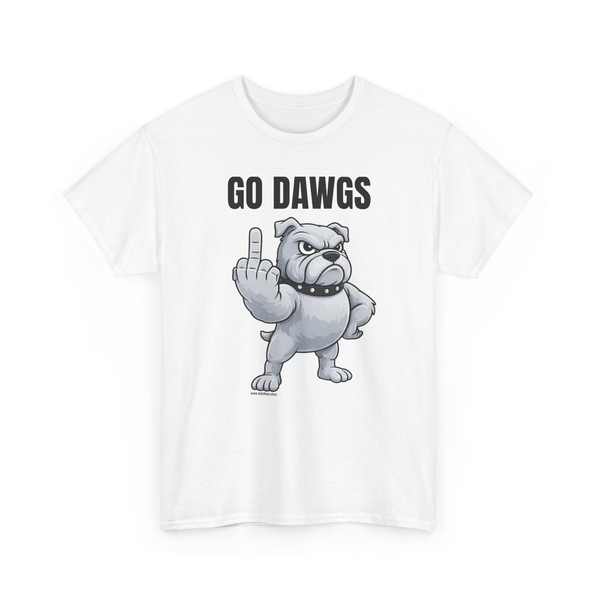 Go Dawgs Middle Finger Tee | Bulldog Flipping Off