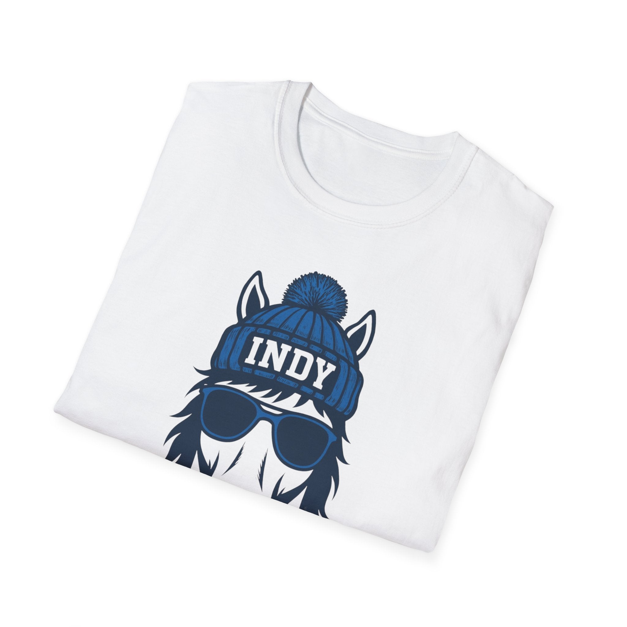 Indy Colts Graphic T-Shirt | Colt With Glasses and Hat