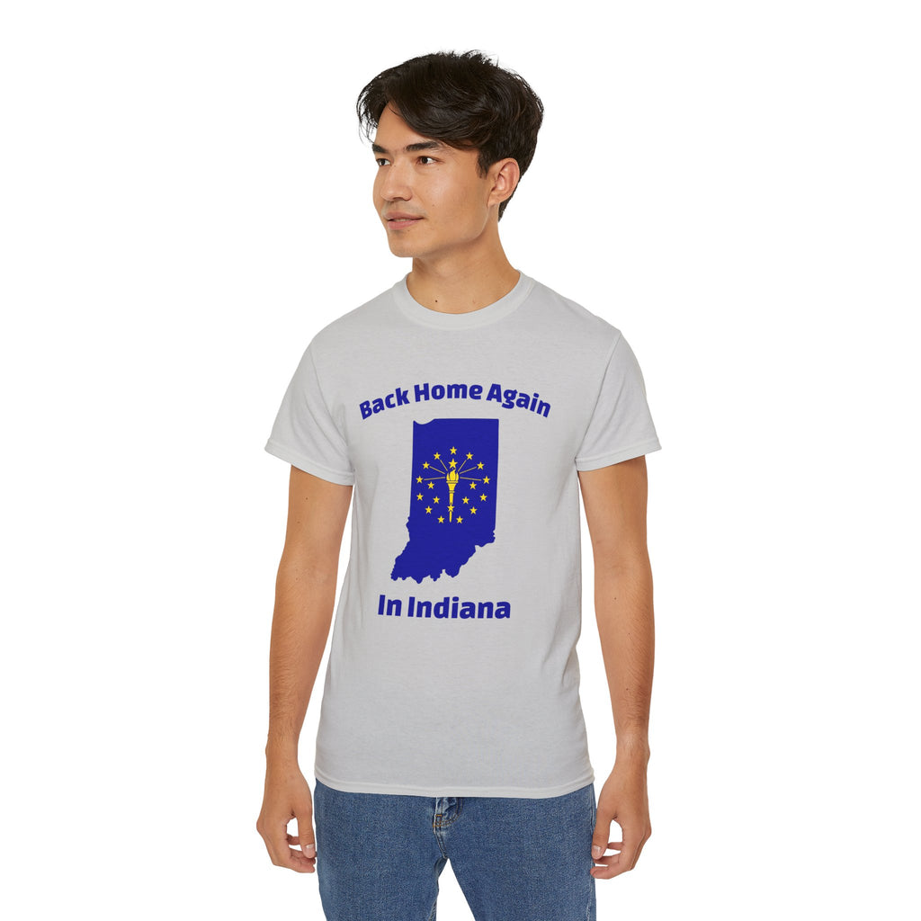 Back Home Again Indiana Unisex Tee