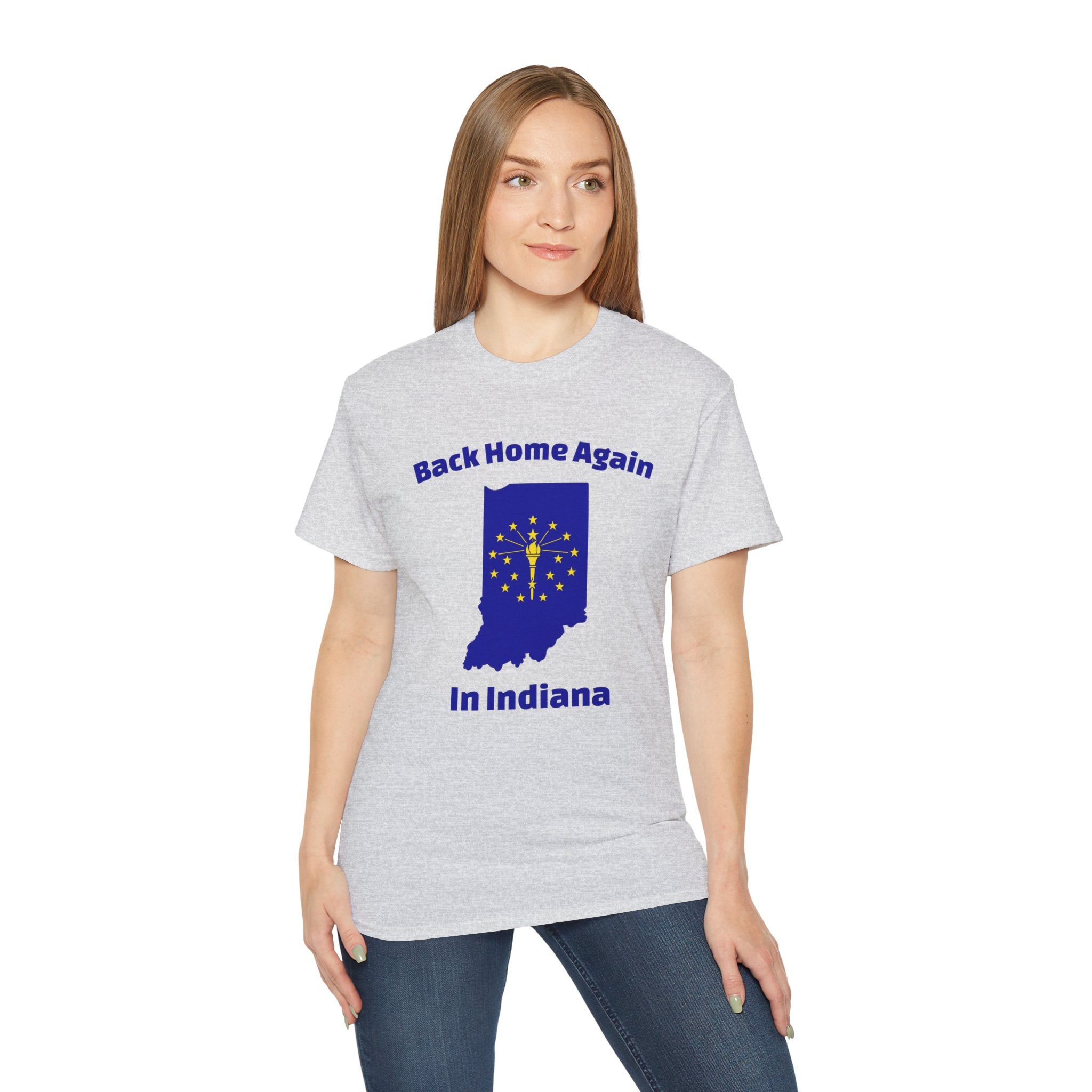 Back Home Again Indiana Unisex Tee
