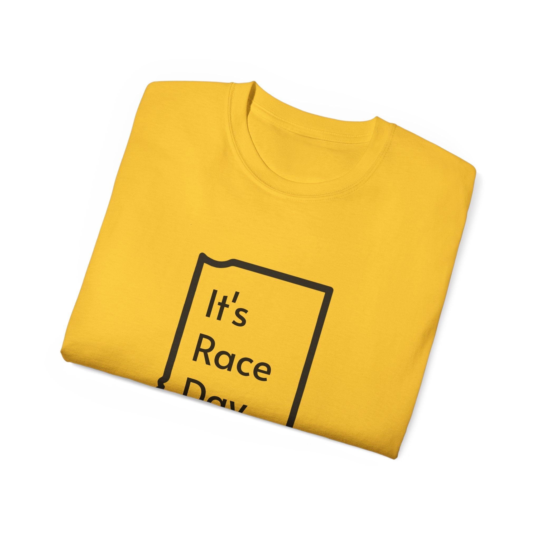 It's Race Day Indiana Outline Expert Unisex Ultra Cotton Tee | St Patrick's Day Apparel