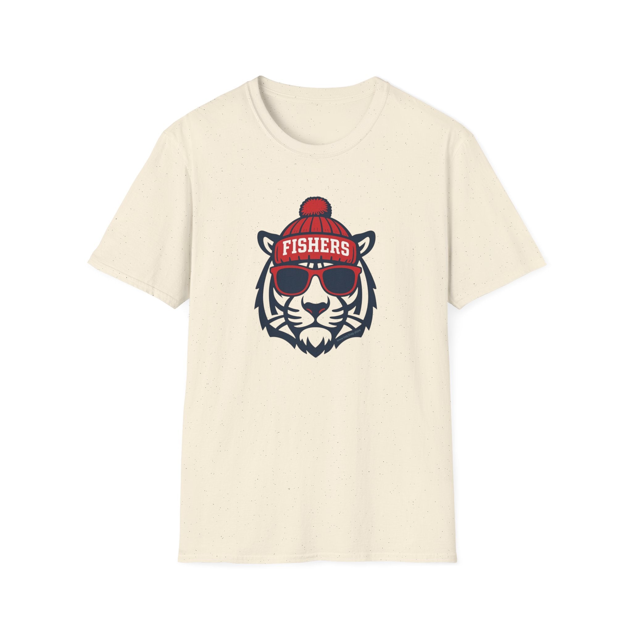 Fishers Tigers Unisex Graphic T-Shirt | Tiger with Glasses and Hat