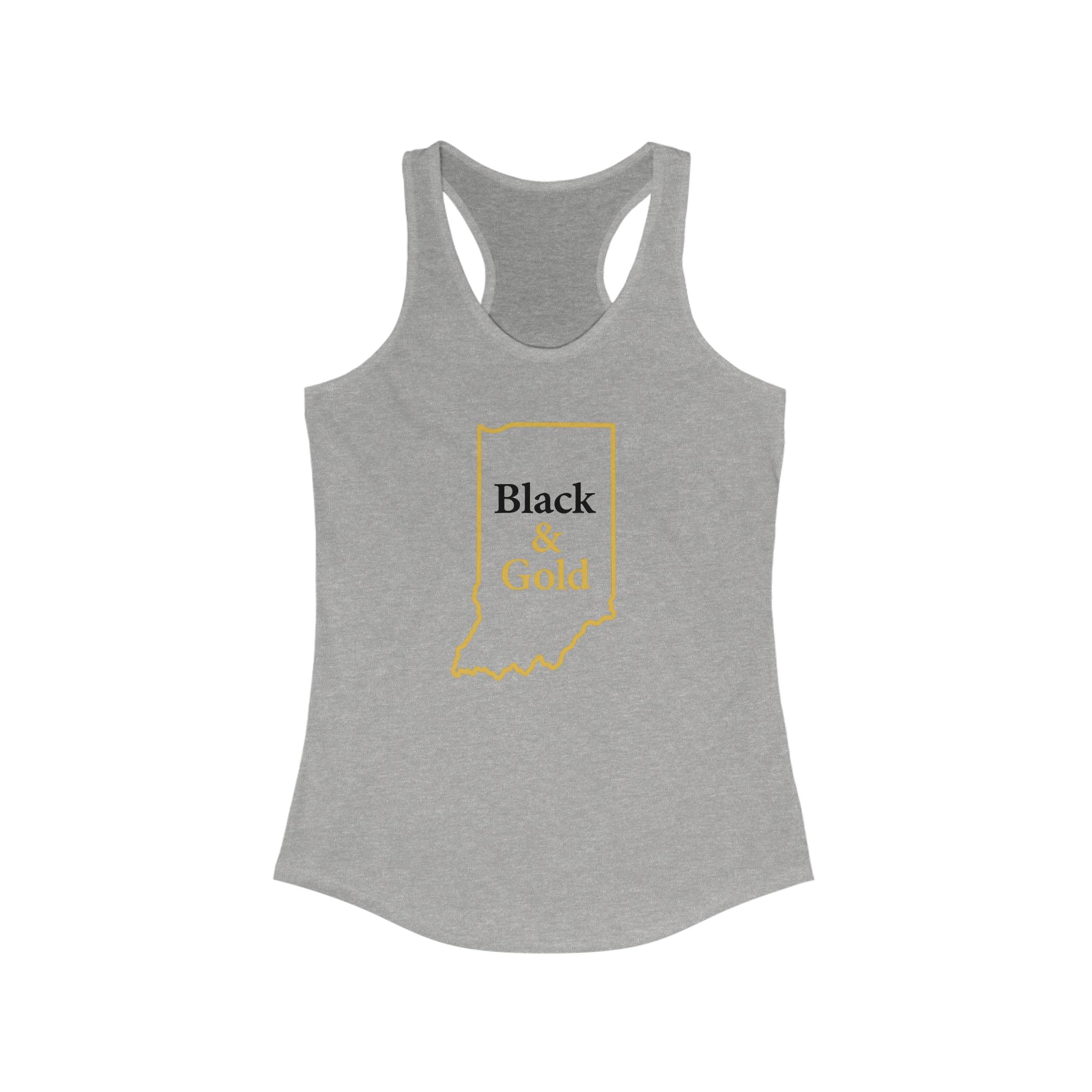 Black & Gold Women's Racerback Tank