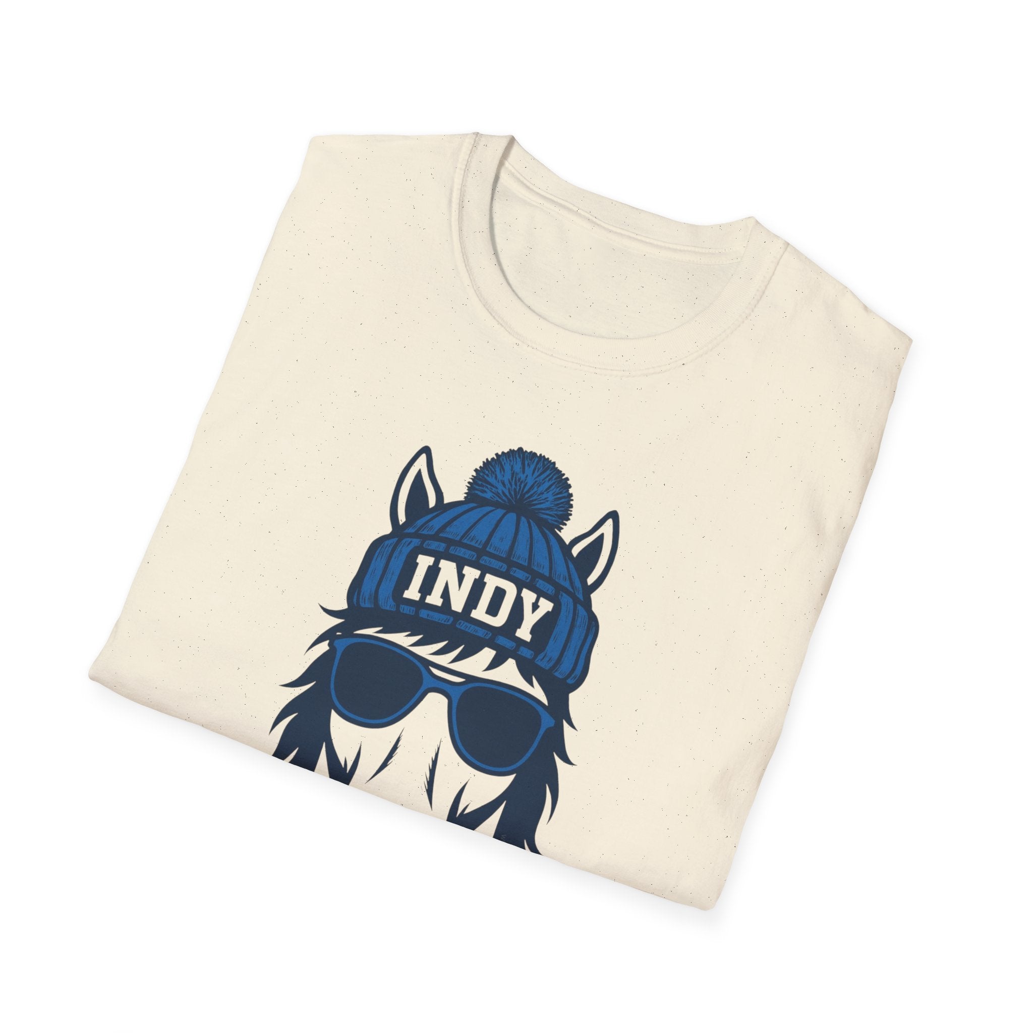 Indy Colts Graphic T-Shirt | Colt With Glasses and Hat