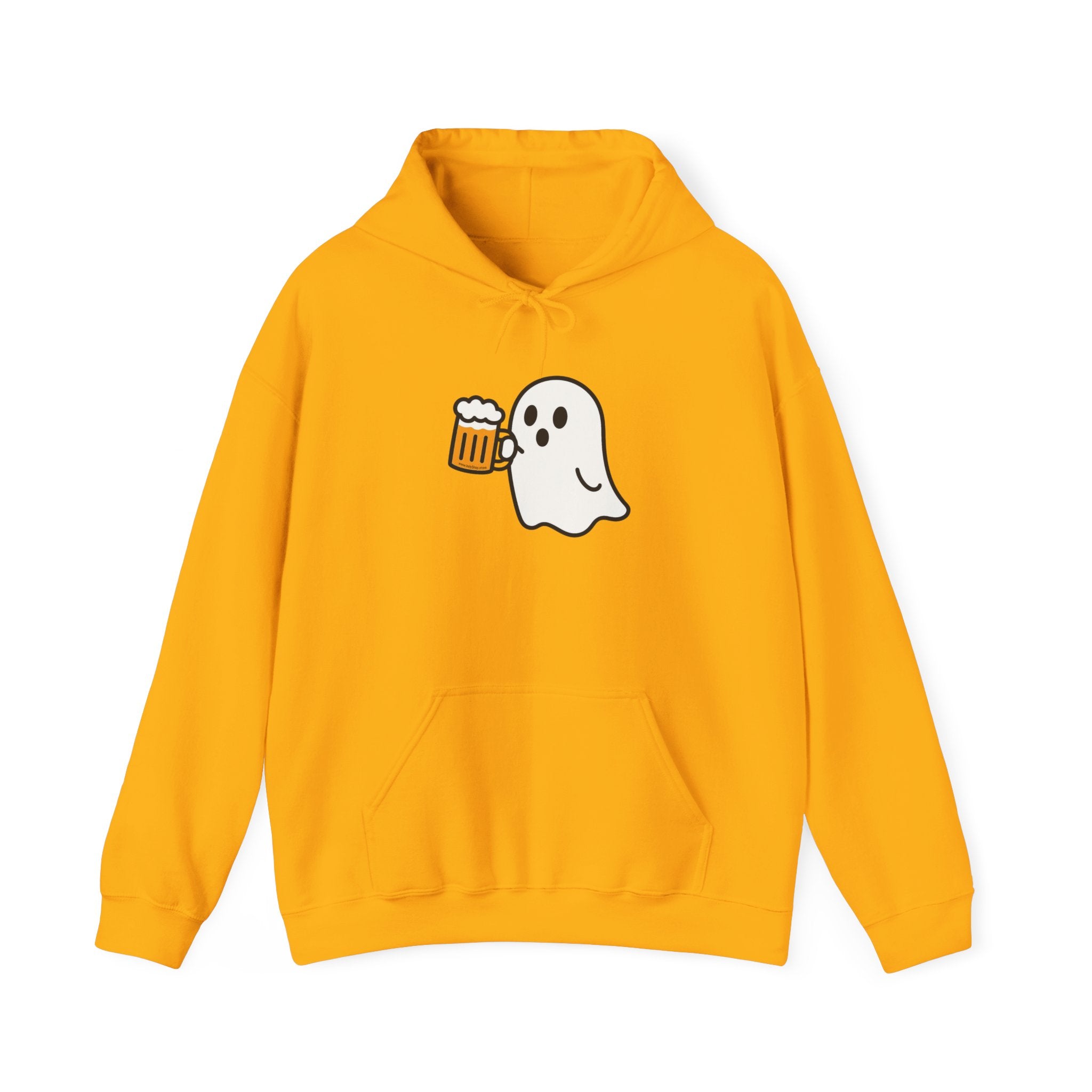 Ghost Drinking Beer Hoodie – Unisex Heavy Blend Sweatshirt