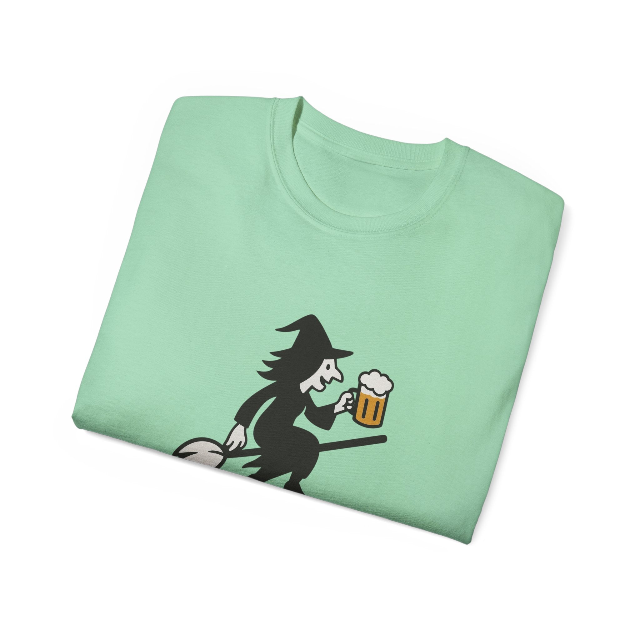 Witch with Beer Unisex Tee