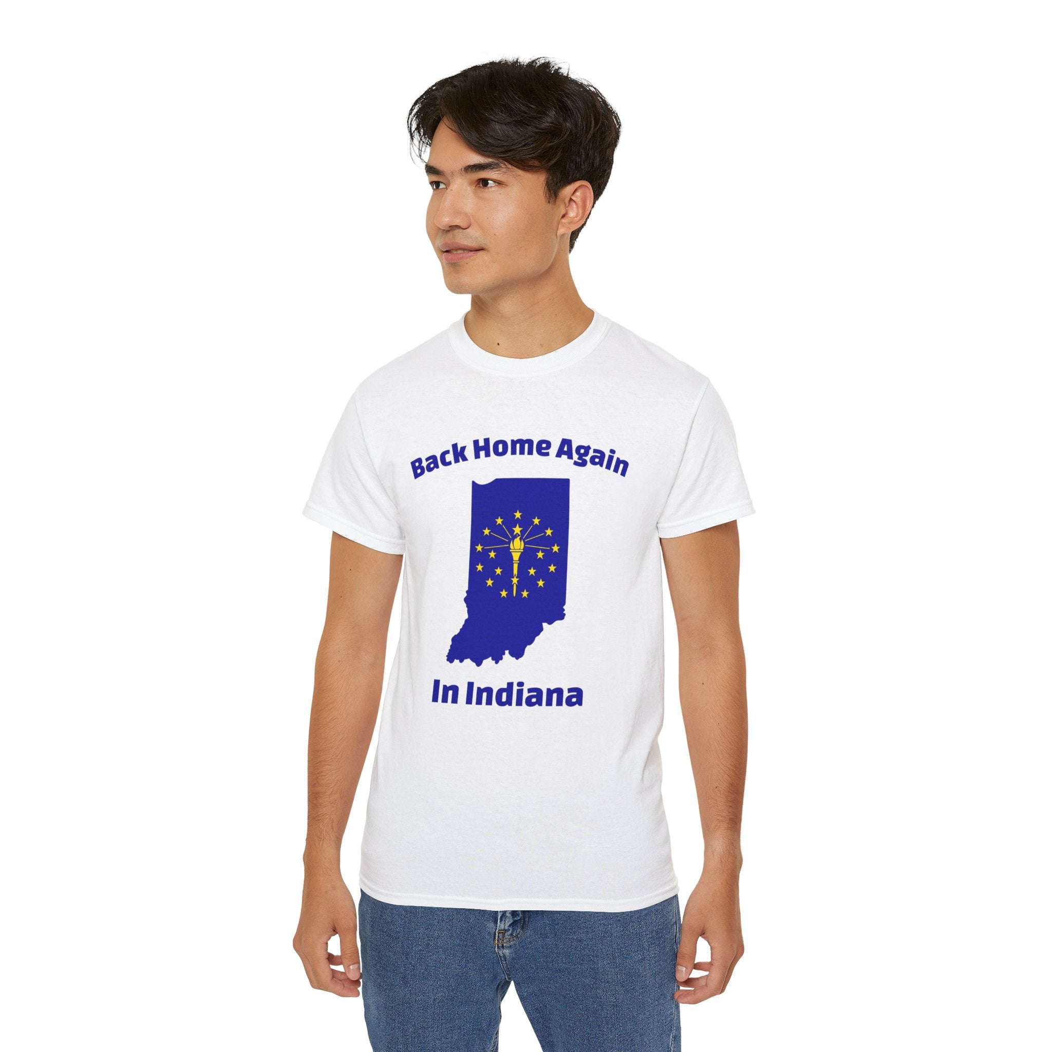 Back Home Again Indiana Unisex Tee