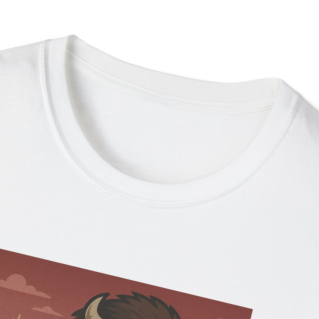 Bison Running the Football Graphic T-Shirt | Indiana Hoosiers Bison