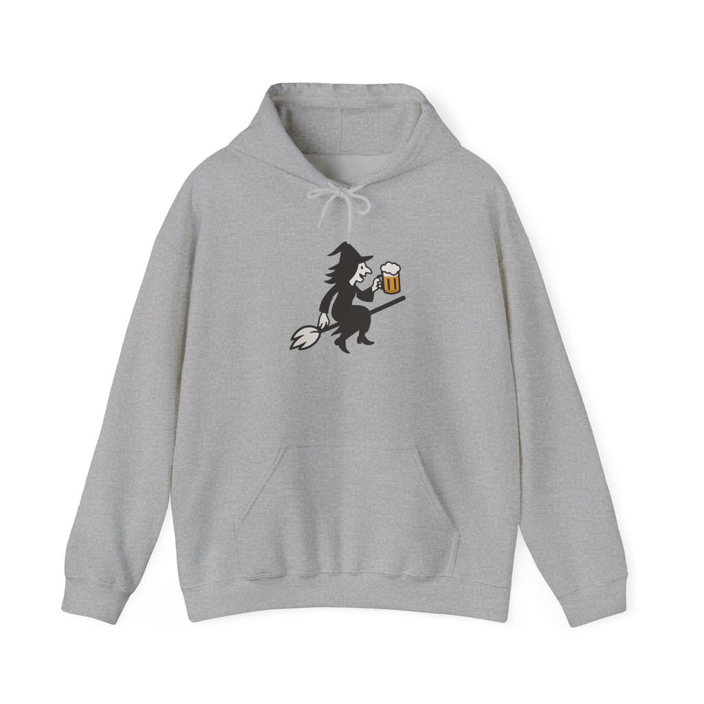 Witch Drinking Beer Hoodie – Unisex Heavy Blend Sweatshirt