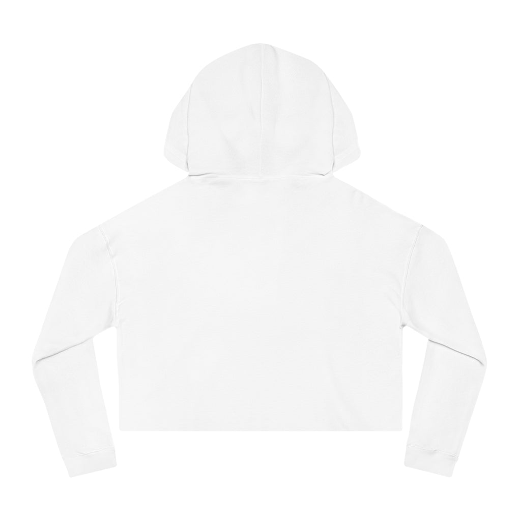Black & Gold Indiana Outline on Cropped Hooded Sweatshirt for Women | Trendy and Casual, Perfect for Spring Outings, Gift for Her, Comfortable Fashion