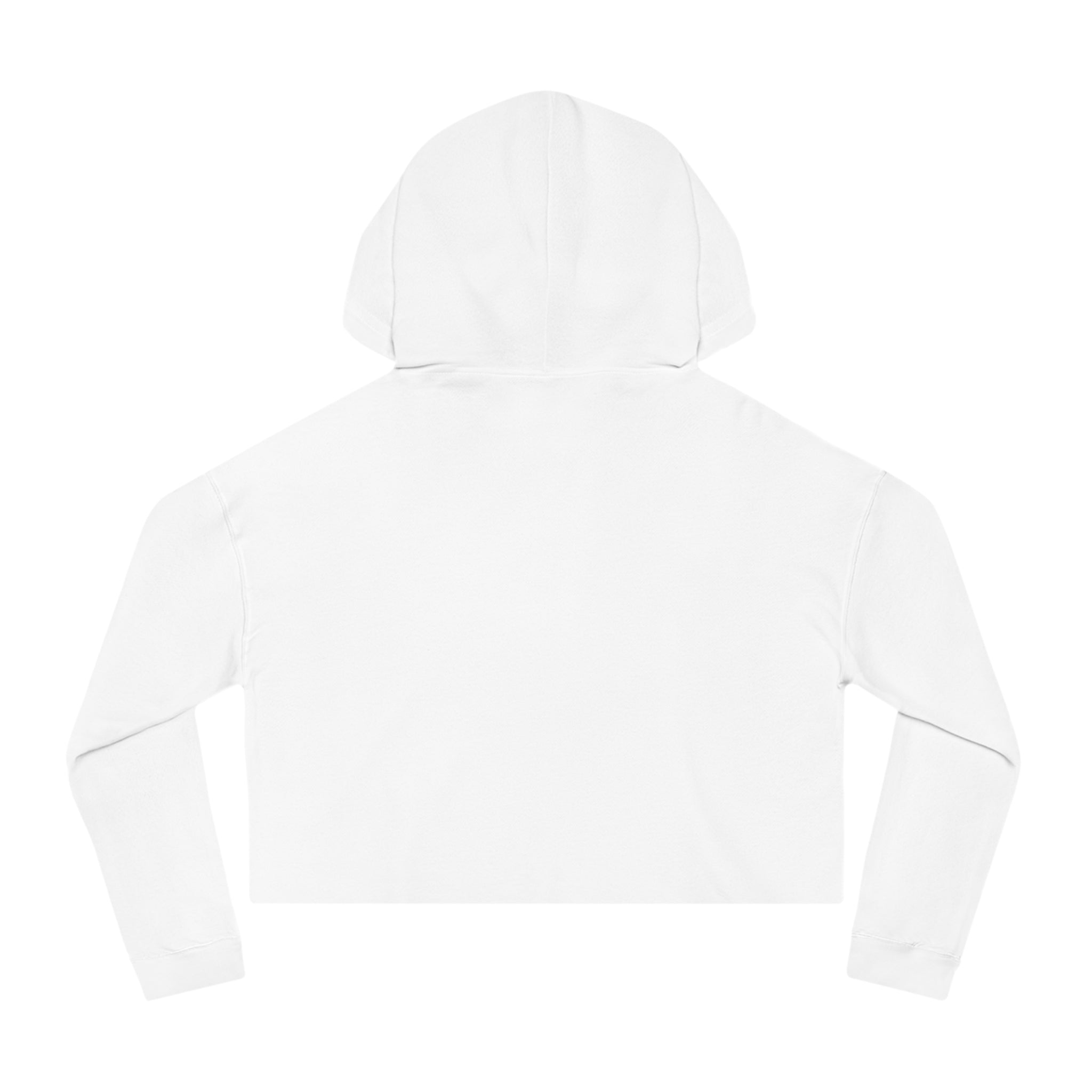 Black & Gold Indiana Outline on Cropped Hooded Sweatshirt for Women | Trendy and Casual, Perfect for Spring Outings, Gift for Her, Comfortable Fashion
