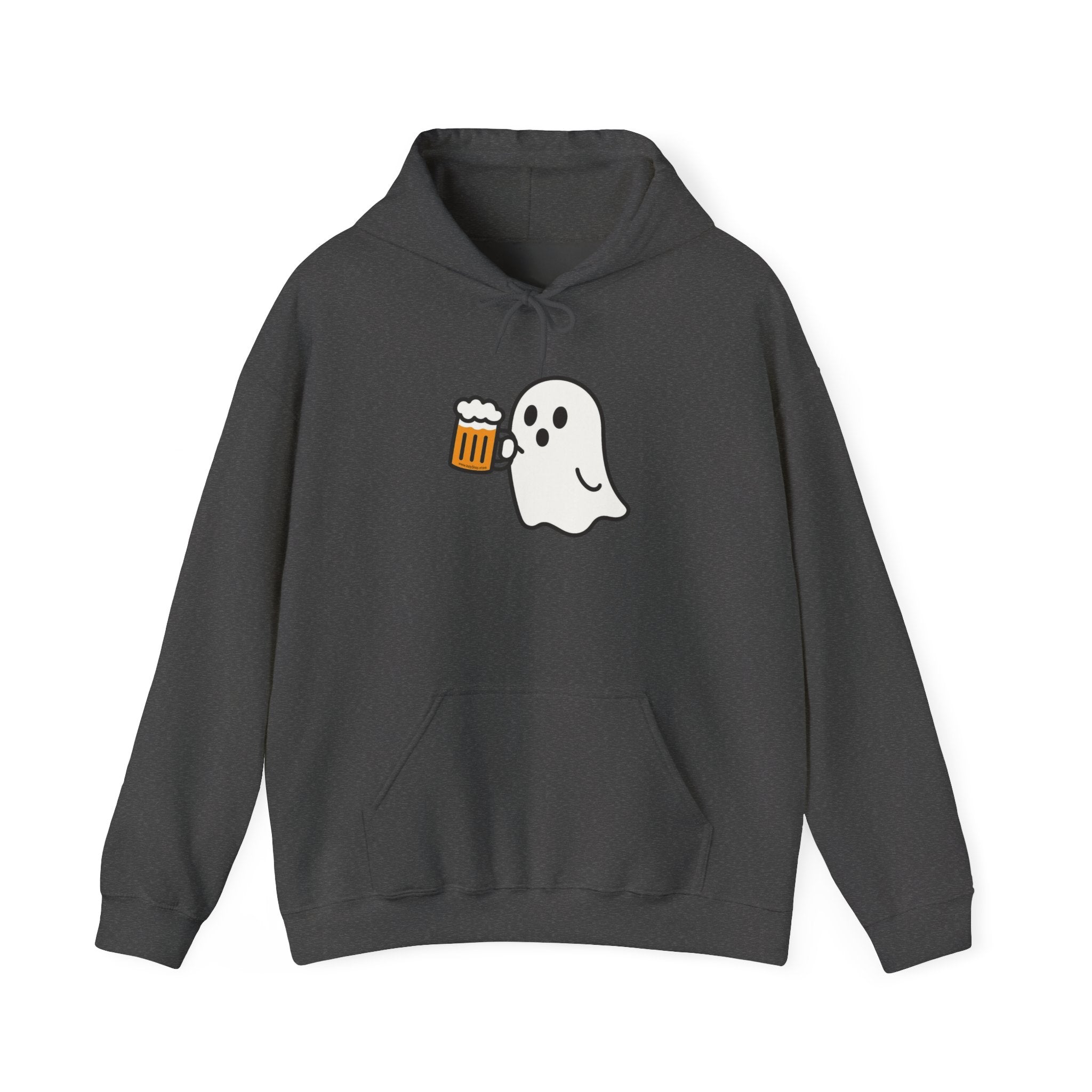 Ghost Drinking Beer Hoodie – Unisex Heavy Blend Sweatshirt