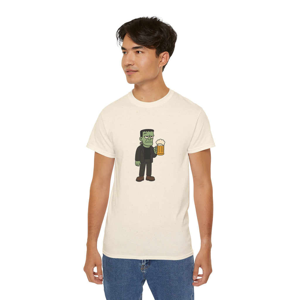 Monster with Beer Unisex Tee