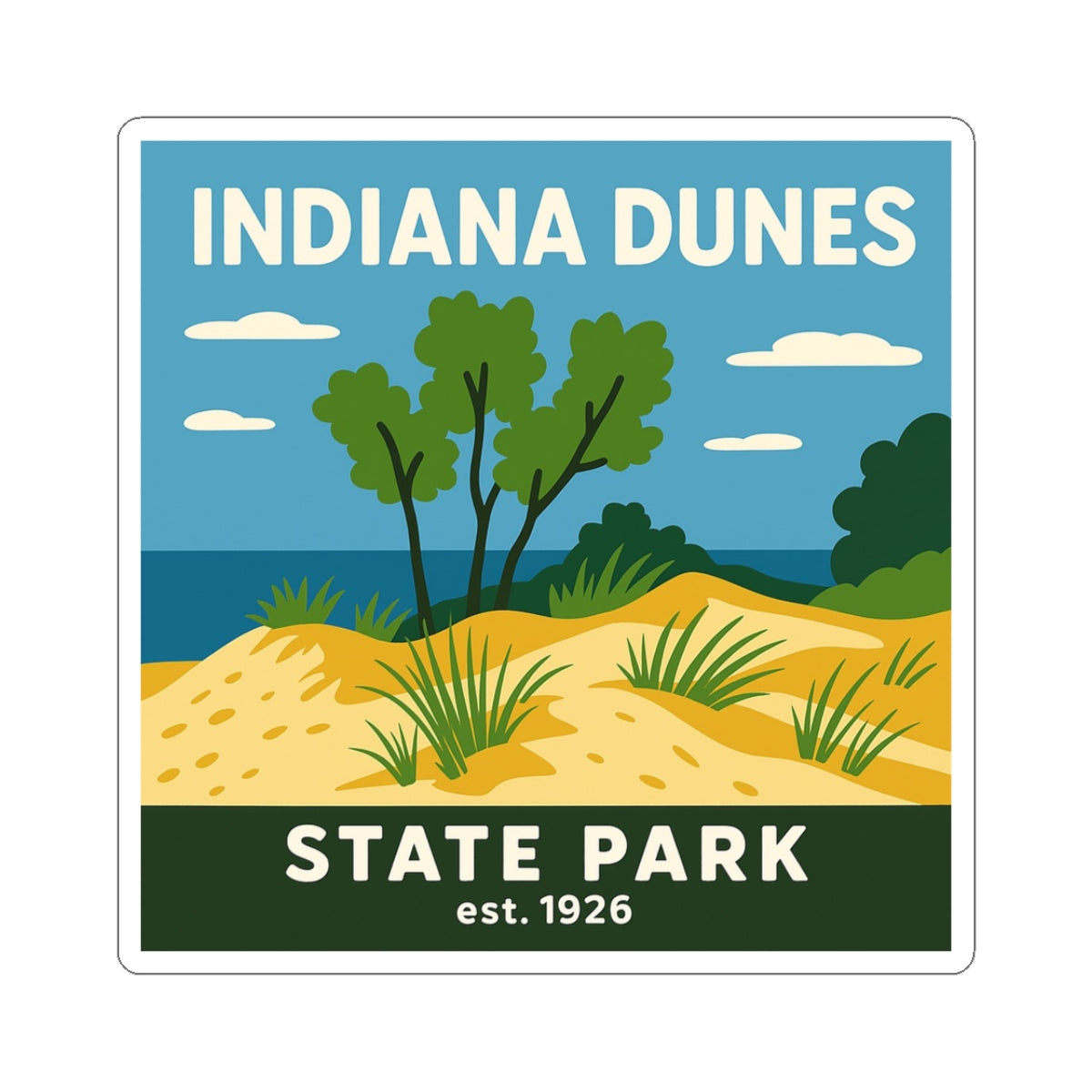 Indiana Dunes State Park Sticker