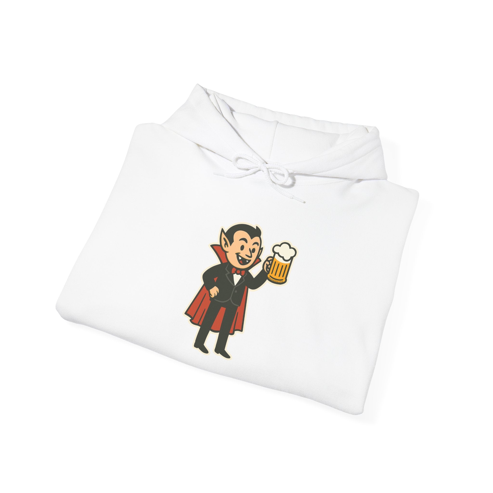 Vampire Drinking Beer Hoodie – Unisex Heavy Blend Sweatshirt