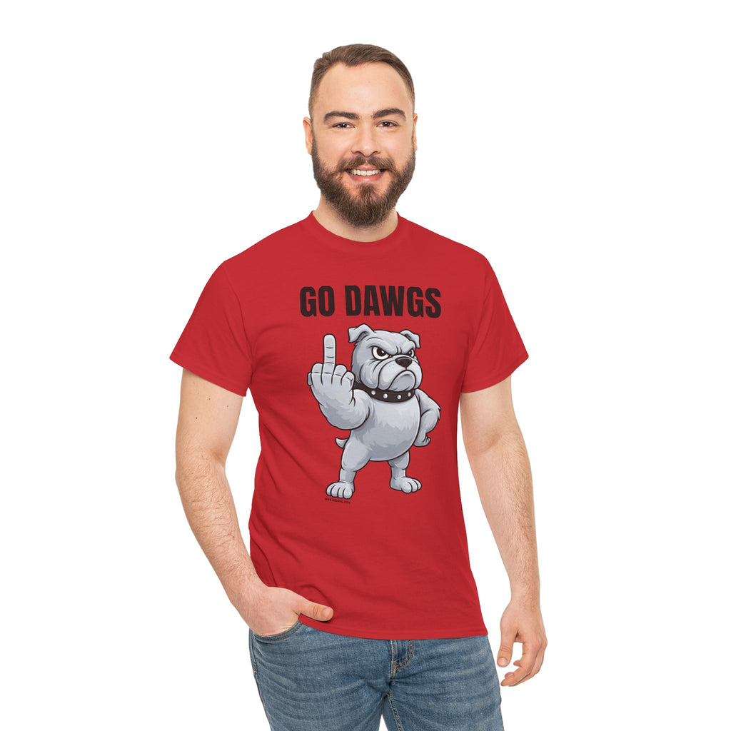 Go Dawgs Middle Finger Tee | Bulldog Flipping Off