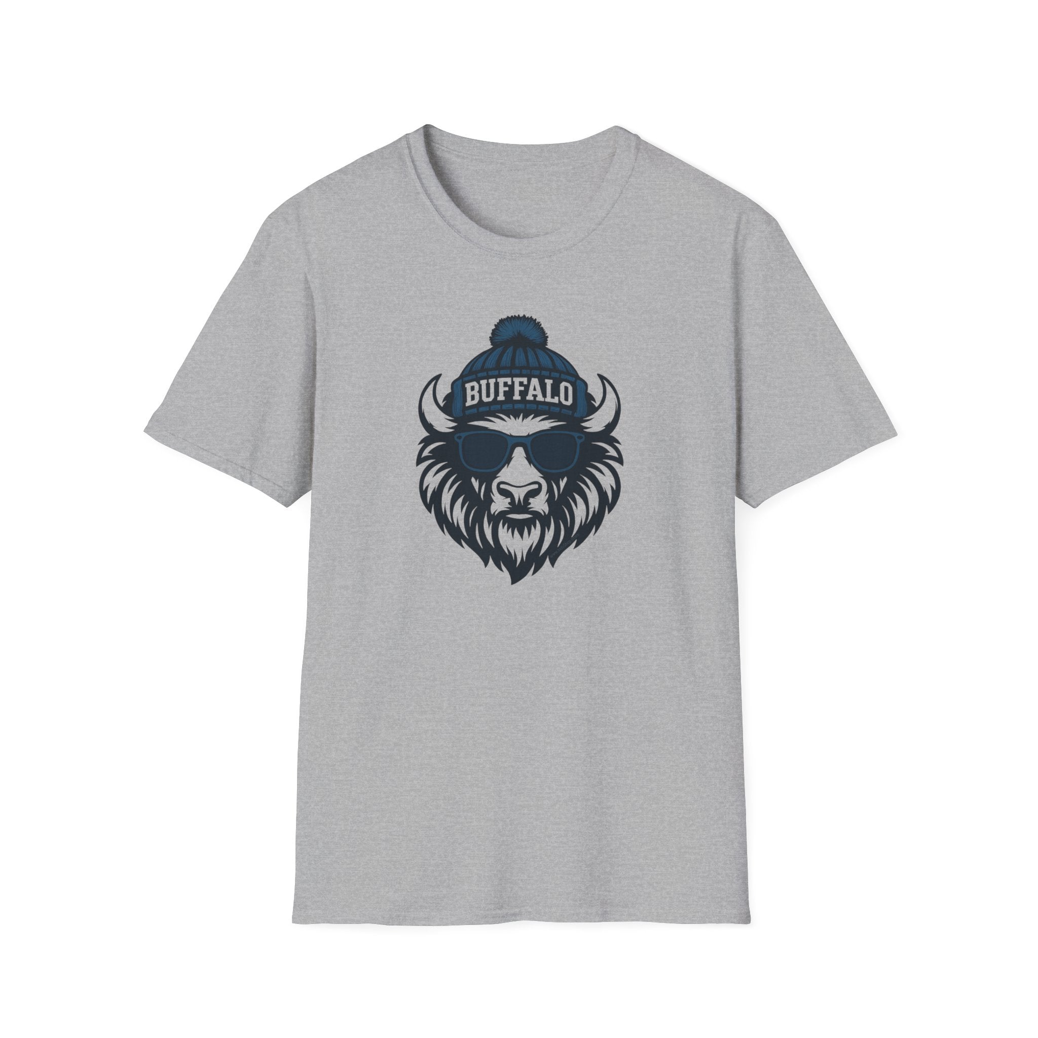 Buffalo Bills Graphic T-Shirt | Bison Bill with Glasses and Hat