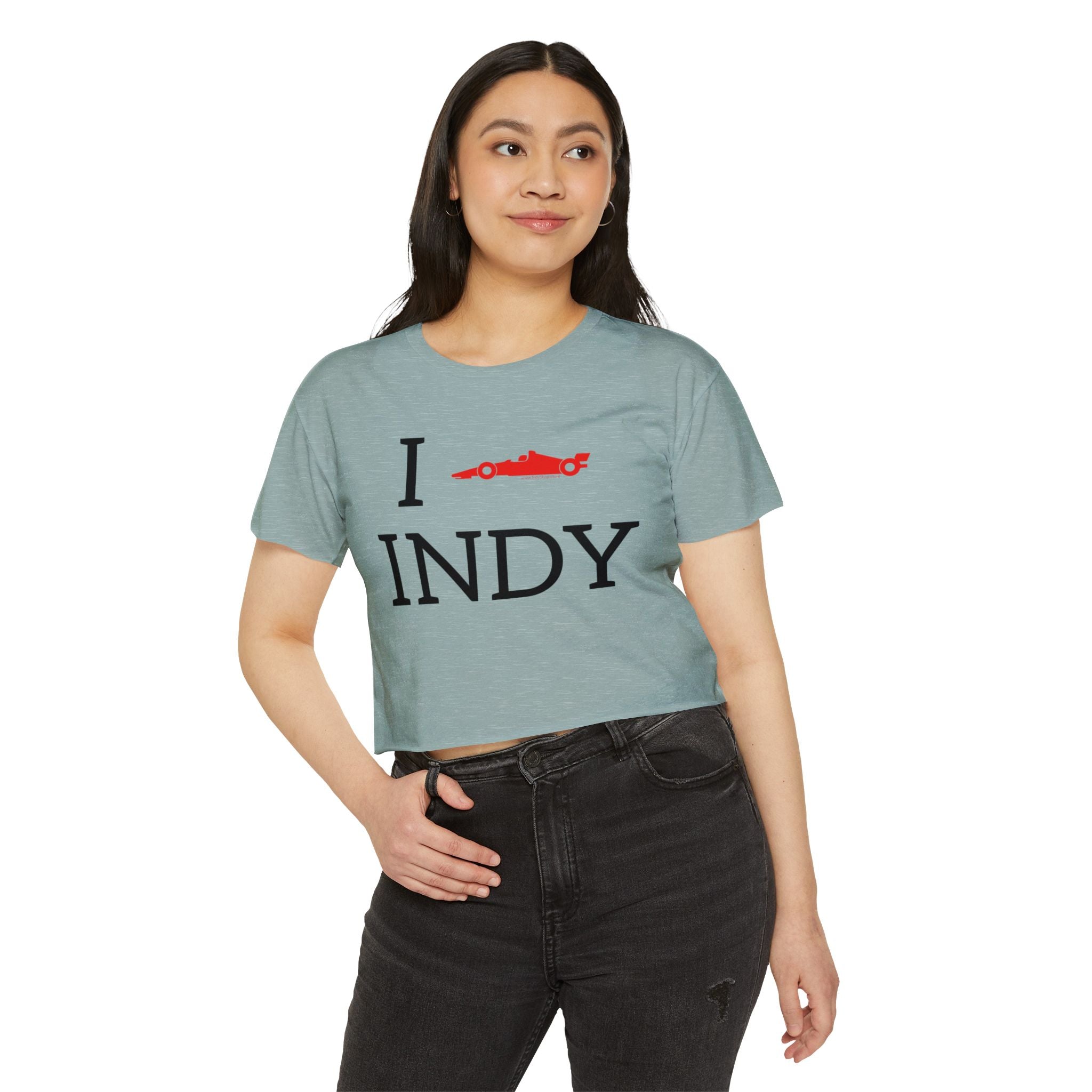 I Heart INDY Crop Top | I Racecar Indy | IndyCar Crop Top