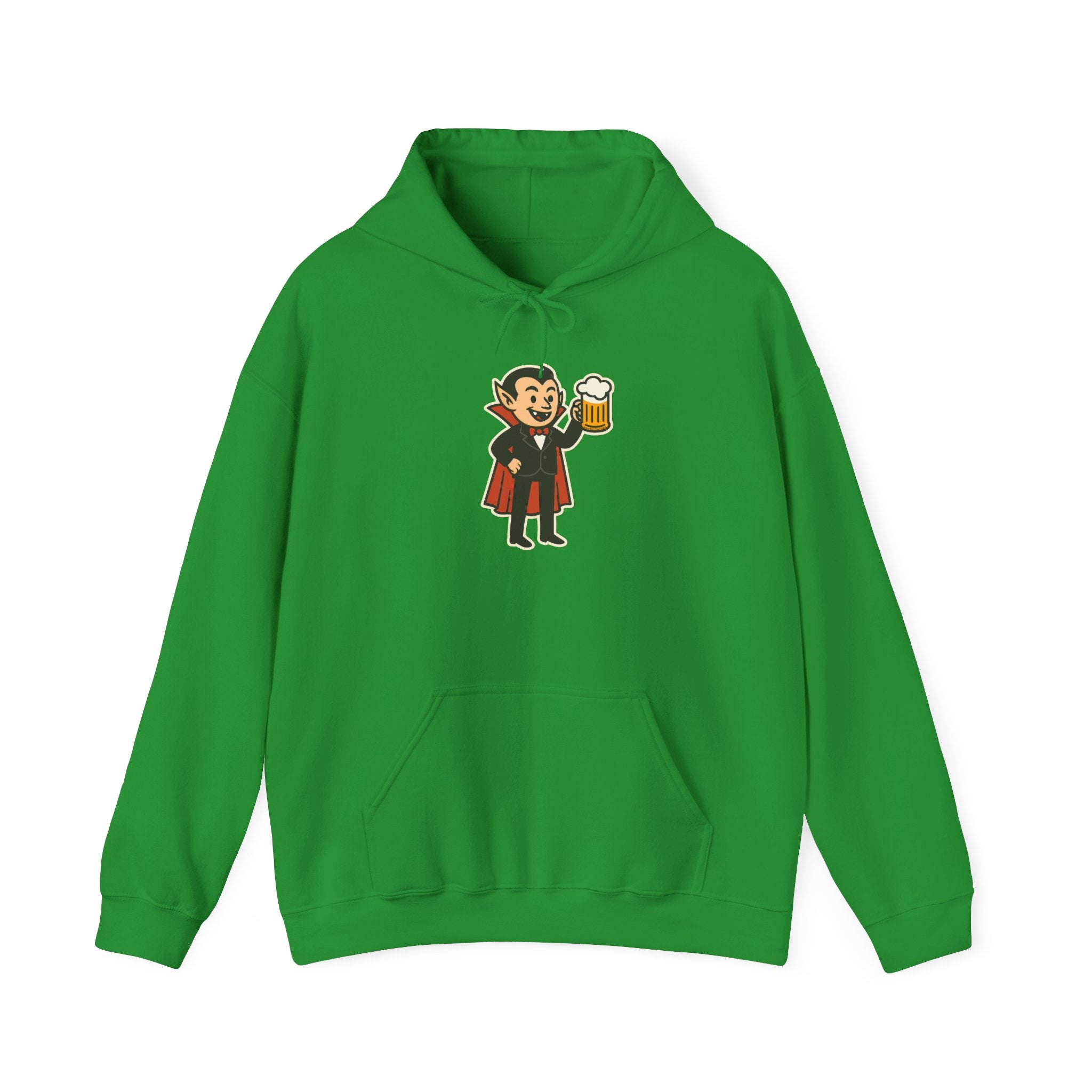 Vampire Drinking Beer Hoodie – Unisex Heavy Blend Sweatshirt