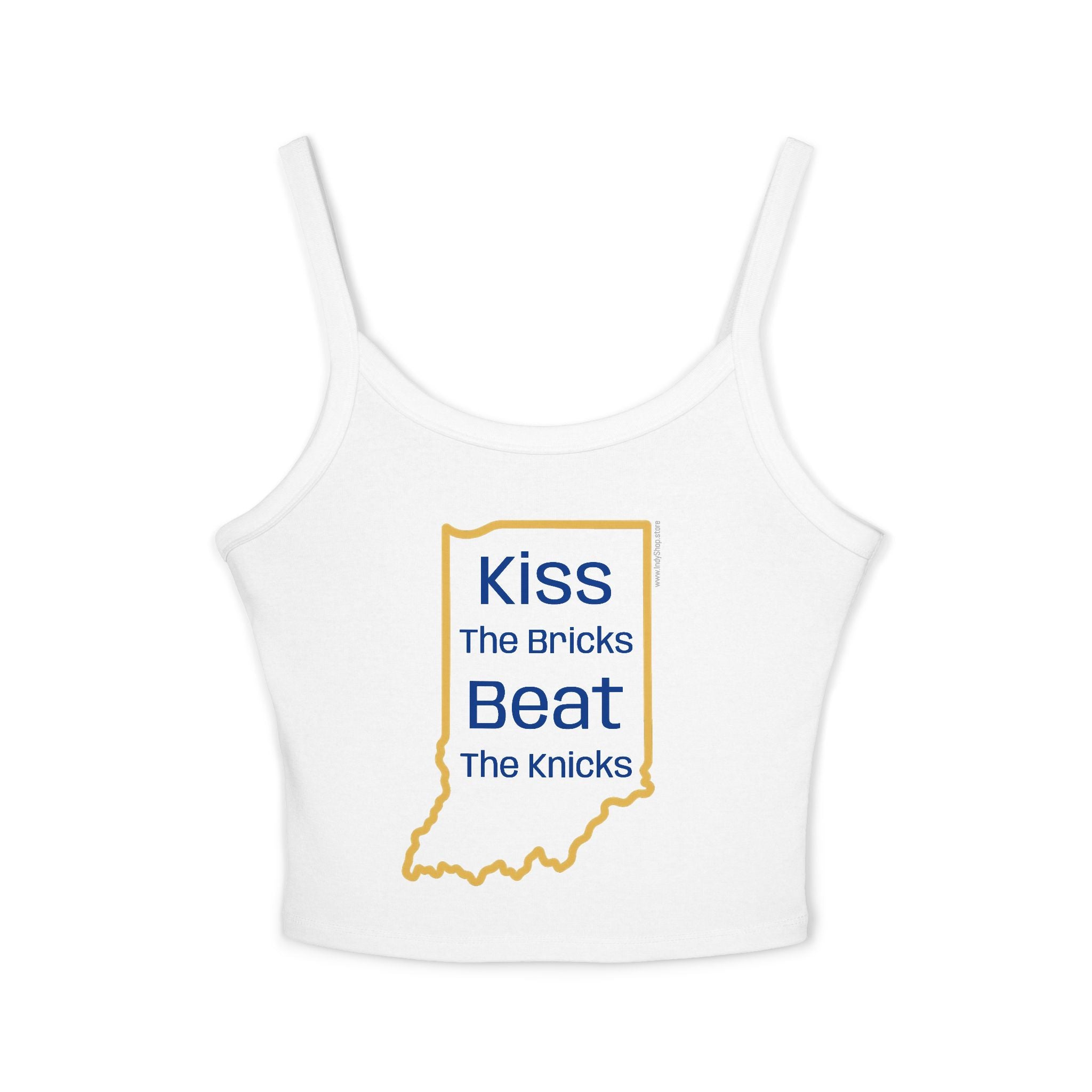 Kiss the Bricks Beat the Knicks Women's Tank Top | Spaghetti Strap Tank Top
