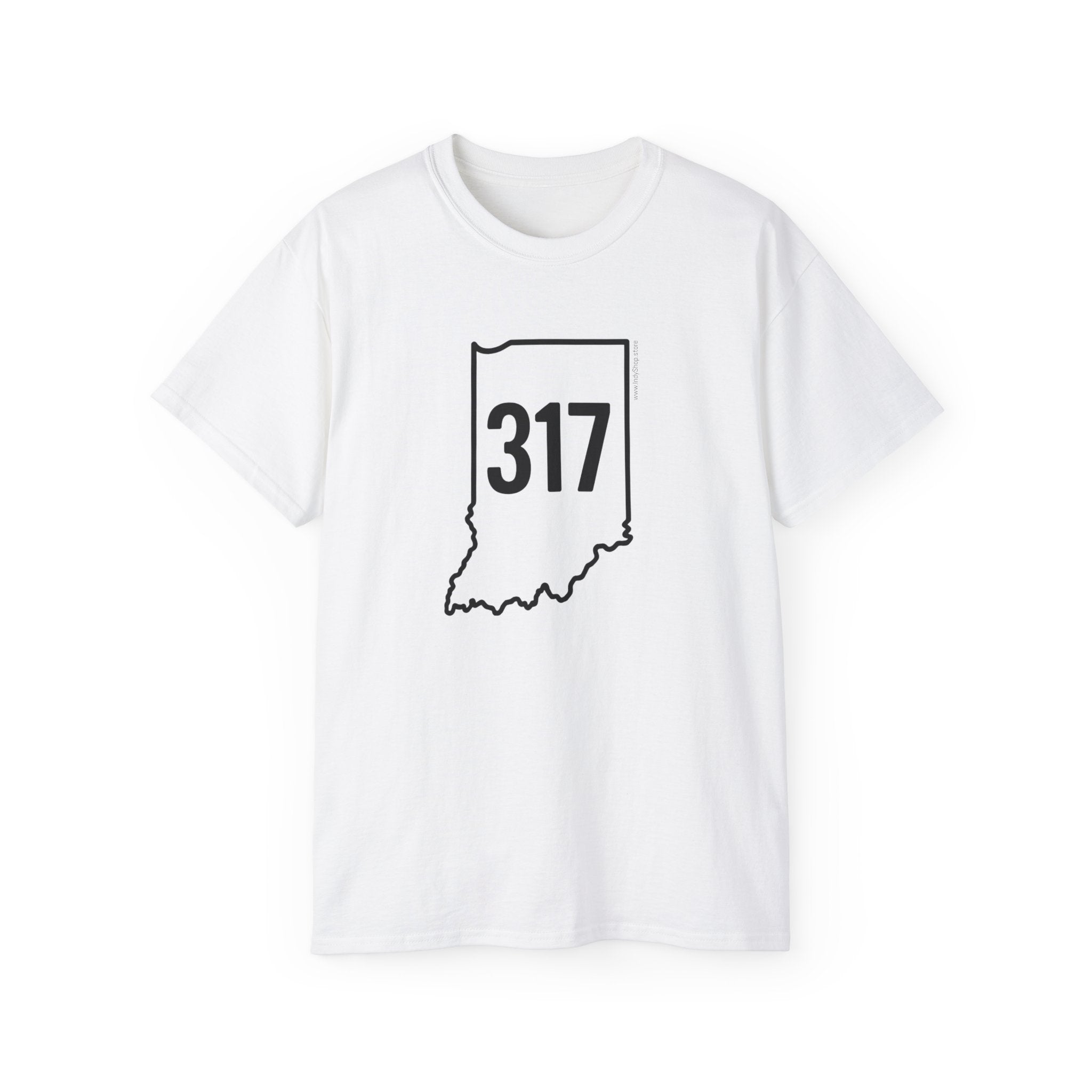 Indiana 317 Black Outline Unisex Ultra Cotton Tee
