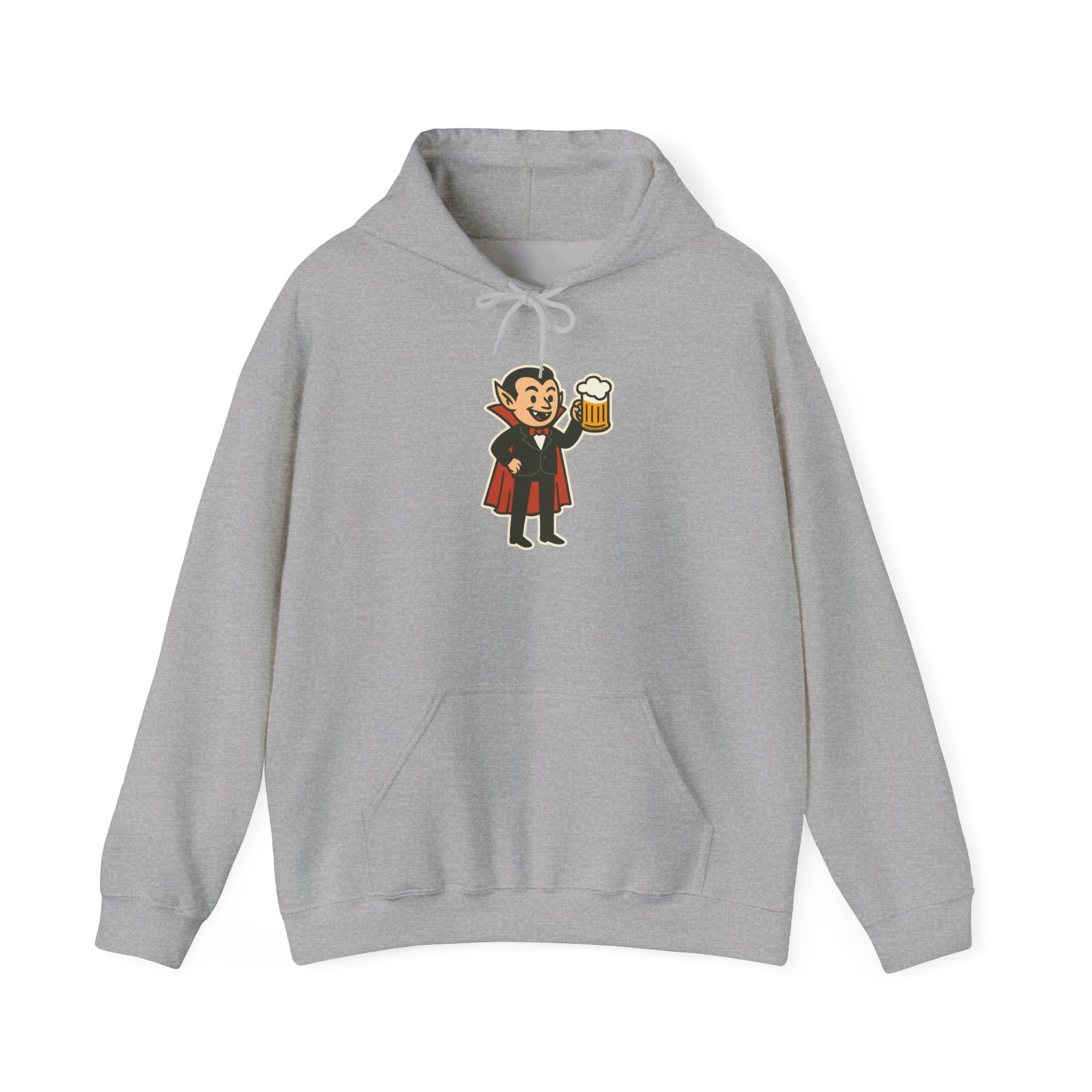 Vampire Drinking Beer Hoodie – Unisex Heavy Blend Sweatshirt