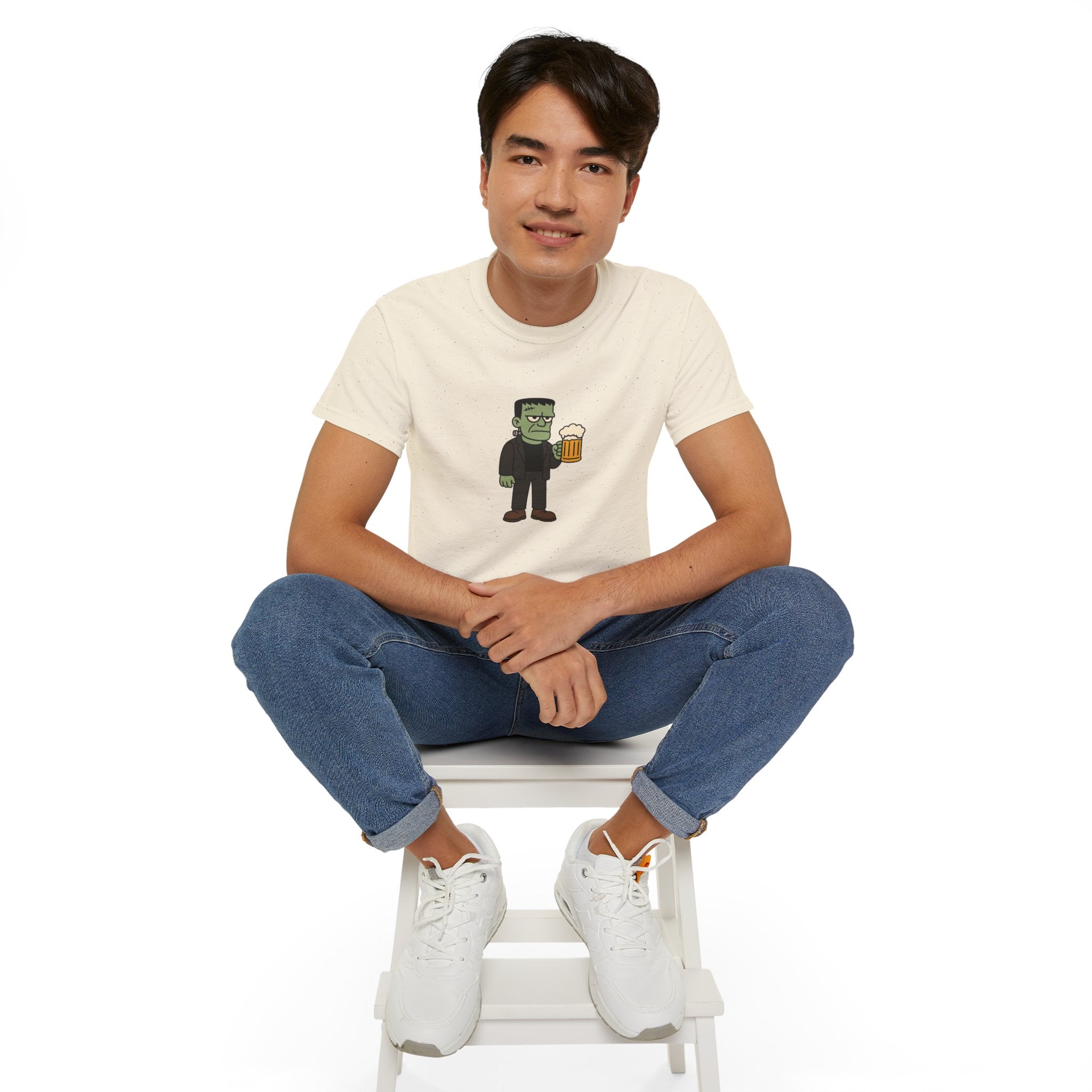 Monster with Beer Unisex Tee