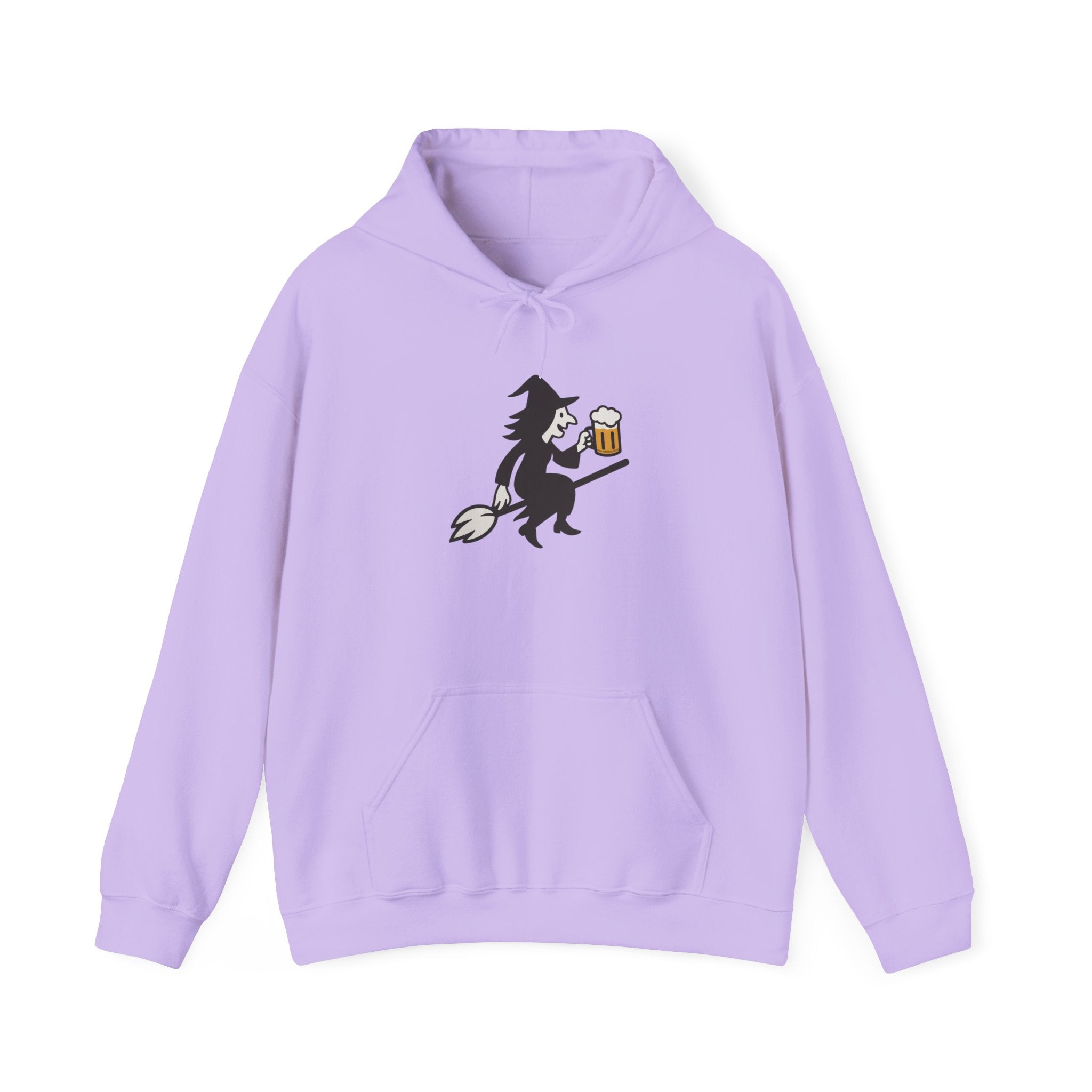 Witch Drinking Beer Hoodie – Unisex Heavy Blend Sweatshirt