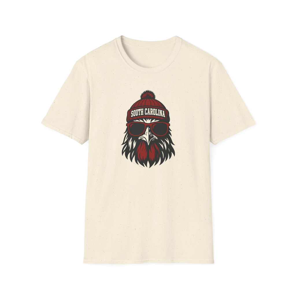 South Carolina Gamecocks Graphic T-Shirt | Gamecock Rooster with Glasses and Hat