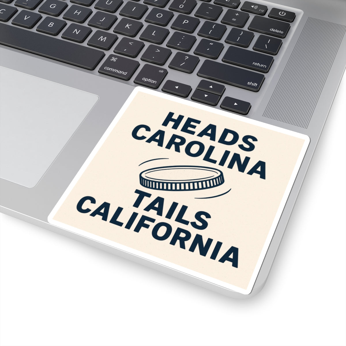 Heads Carolina Tails California Sticker | Country Music