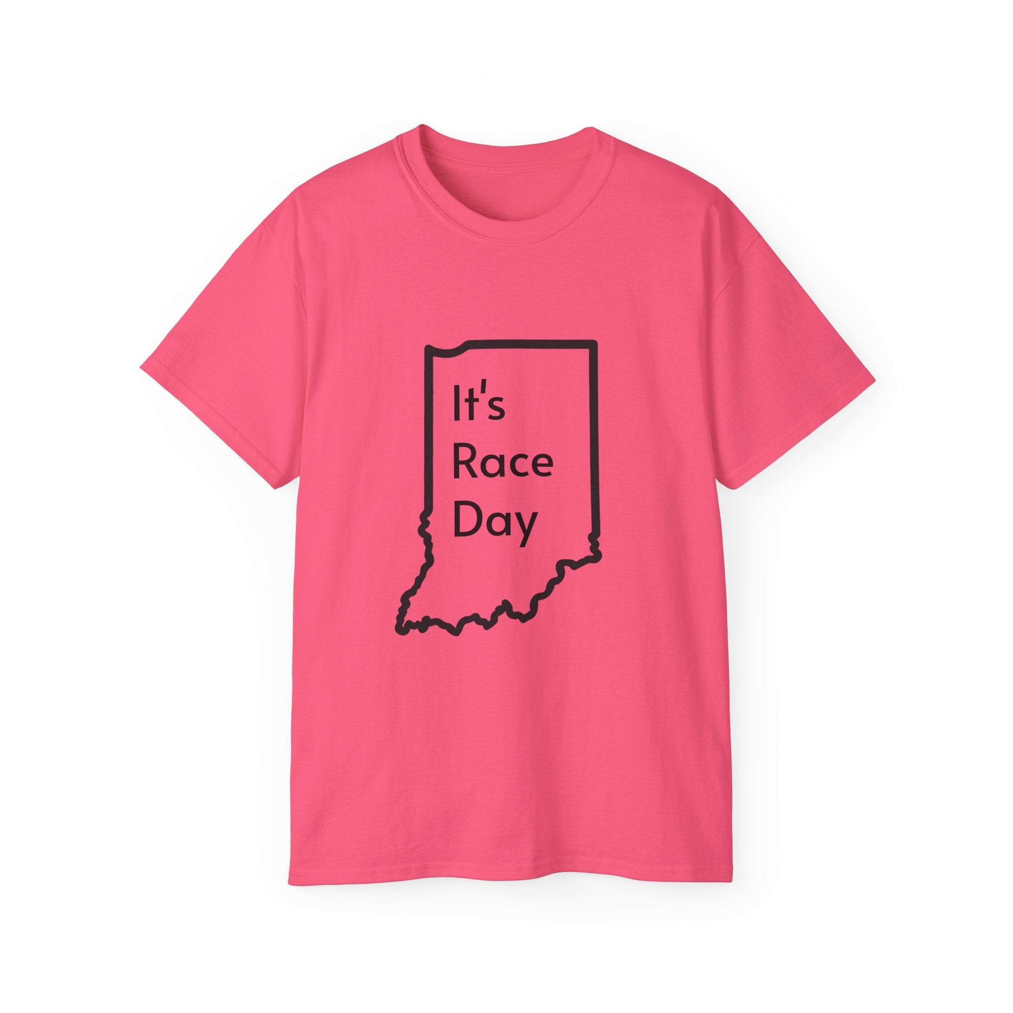 It's Race Day Indiana Outline Expert Unisex Ultra Cotton Tee | St Patrick's Day Apparel