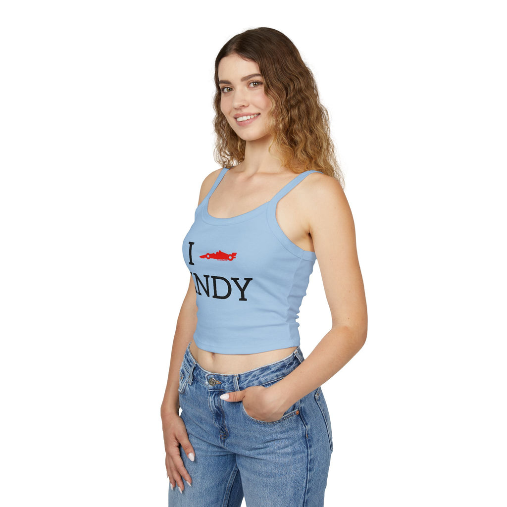 I Heart INDY Racecar Women's Tank Top | Spaghetti Strap Indy Racing Tank