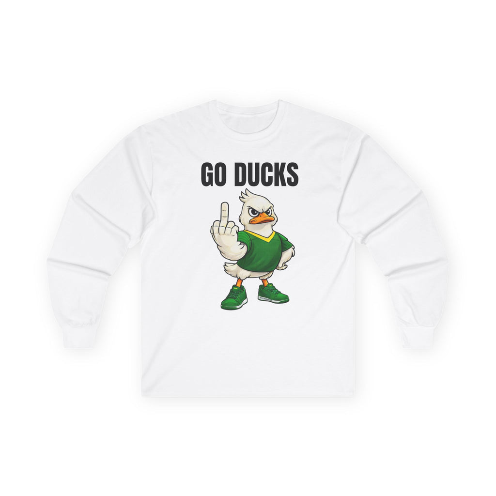 Oregon Duck Middle Finger Long Sleeve Tee