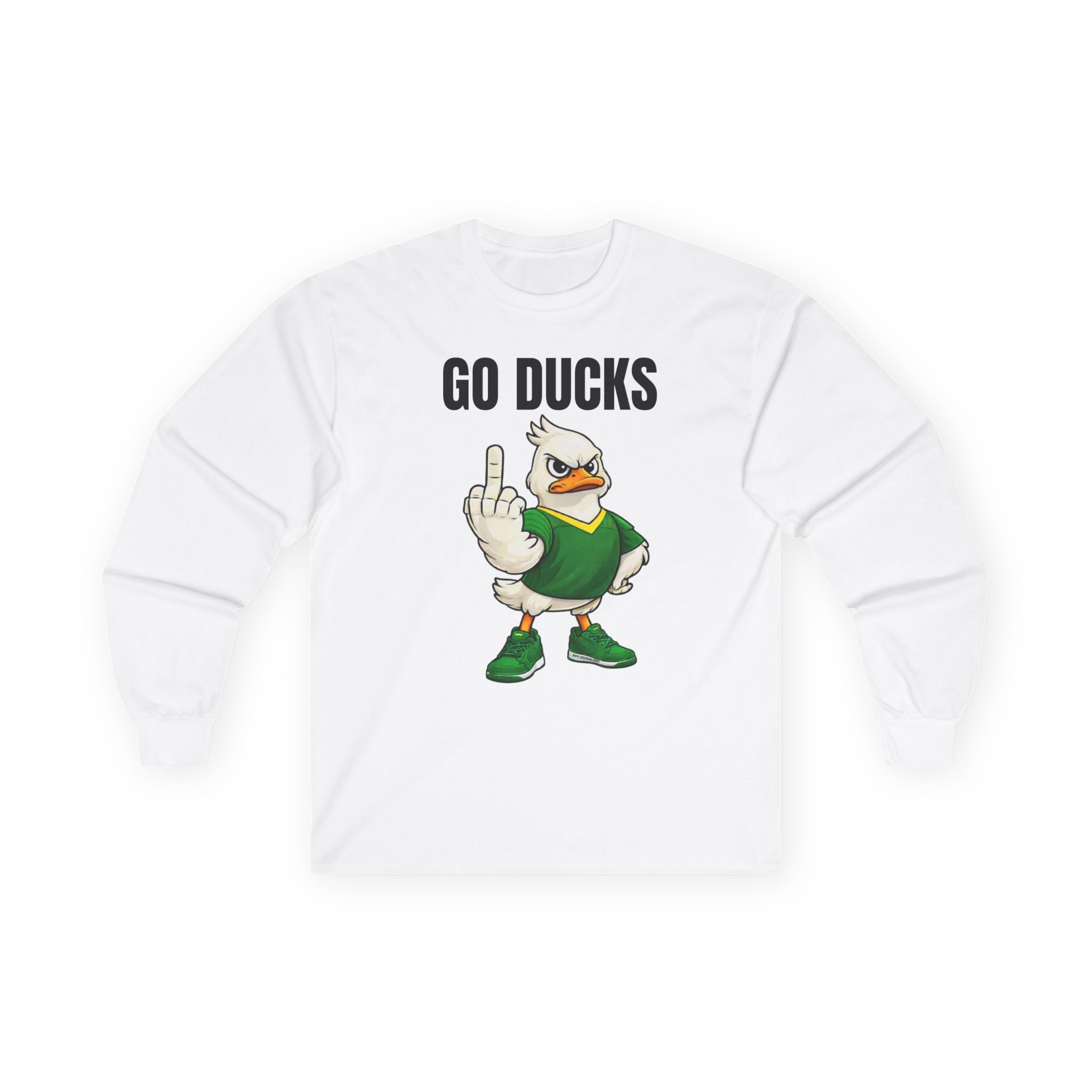 Oregon Duck Middle Finger Long Sleeve Tee