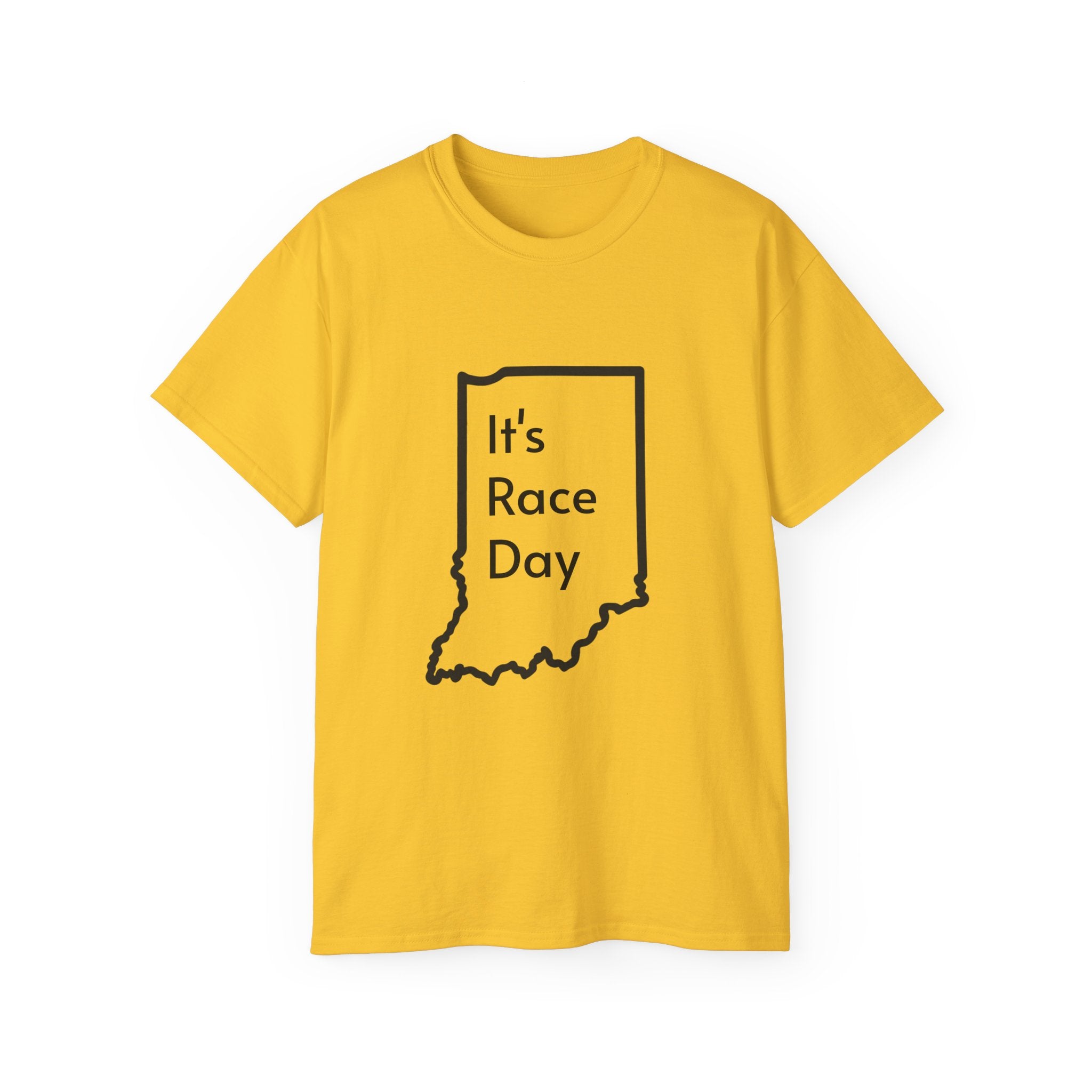It's Race Day Indiana Outline Expert Unisex Ultra Cotton Tee | St Patrick's Day Apparel