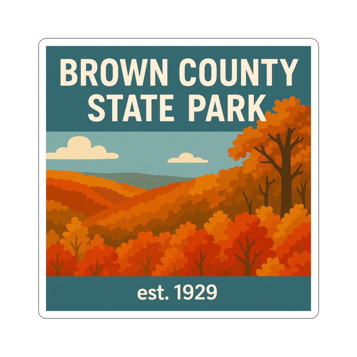 Brown County Indiana State Park Sticker