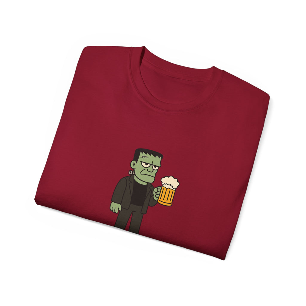 Monster with Beer Unisex Tee