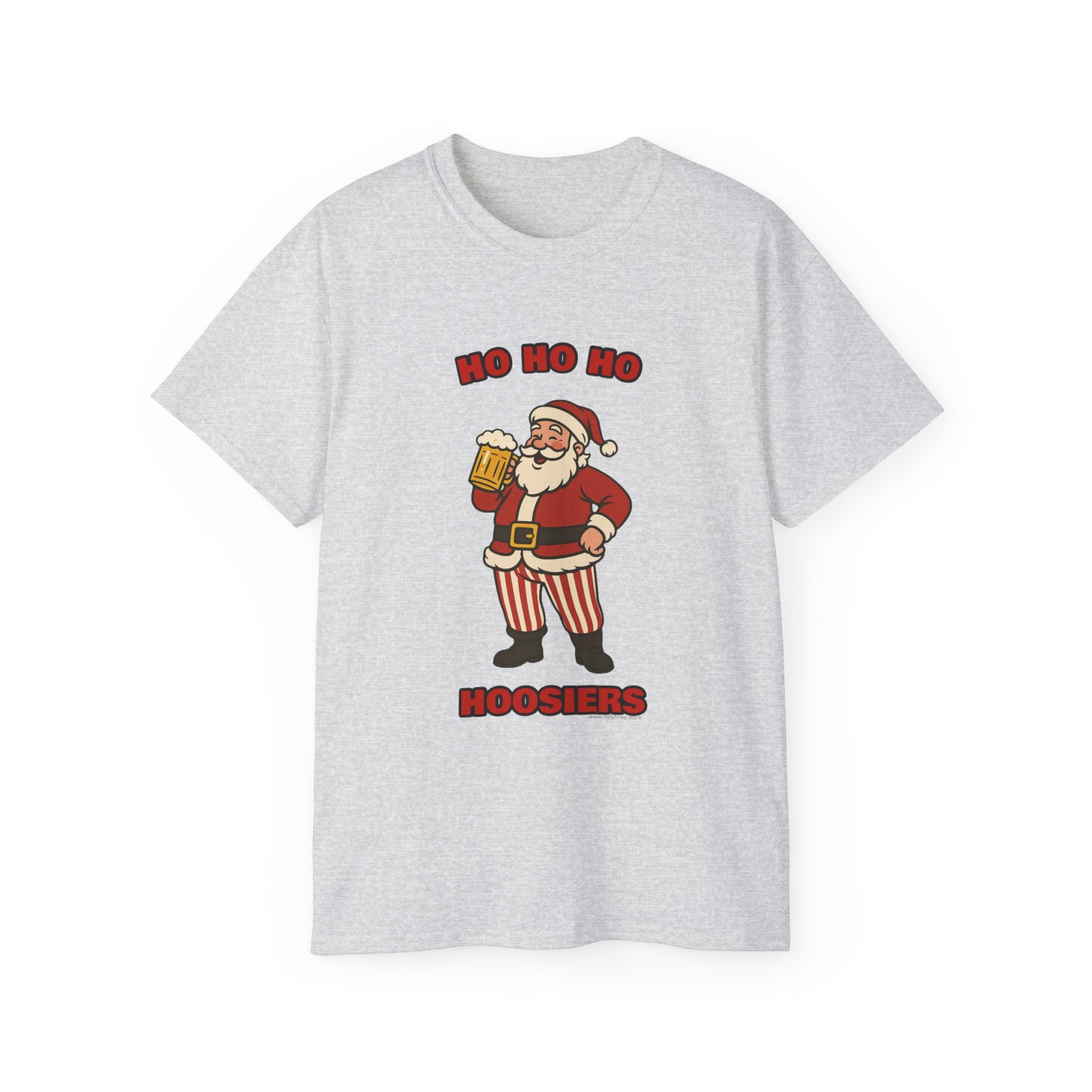 Ho Ho Ho Hoosiers Santa With Beer Unisex T-Shirt