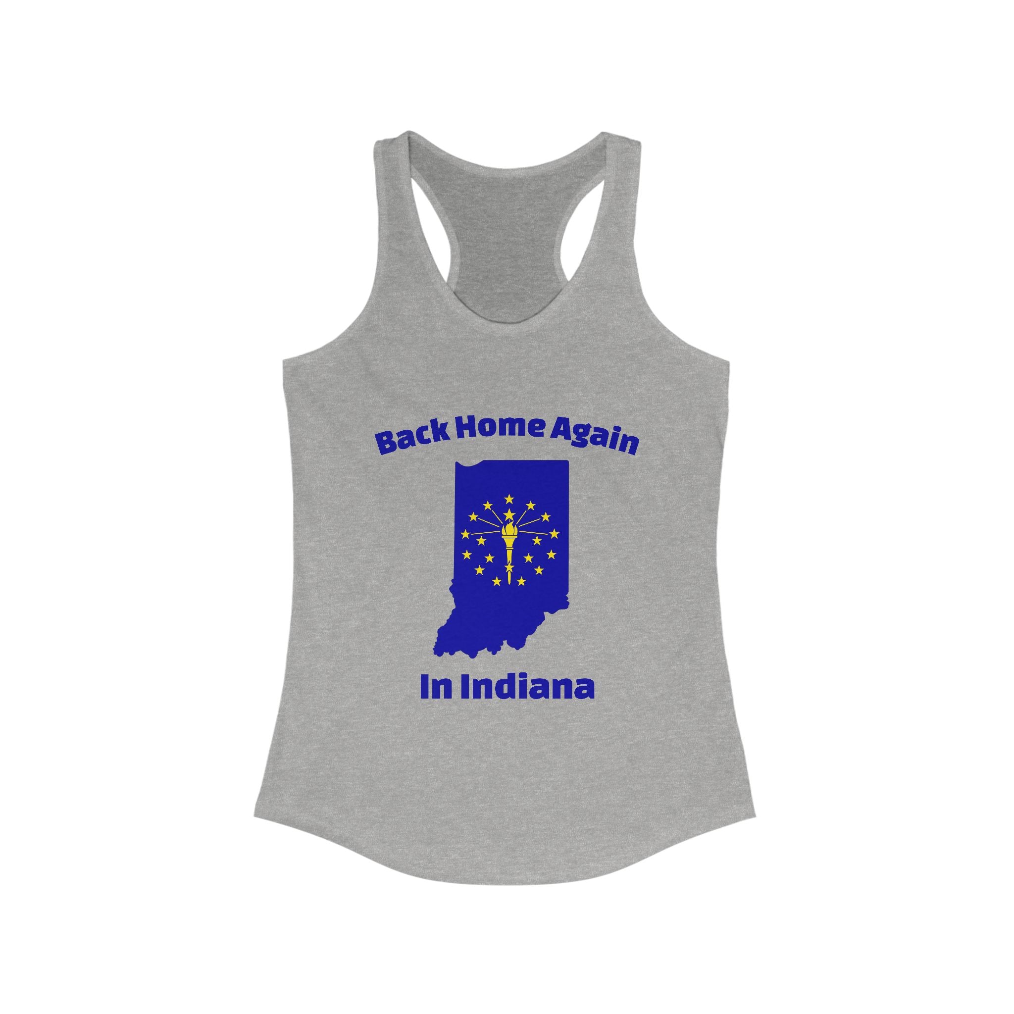 Back Home Again in Indiana Women's Tank | Racerback Tank