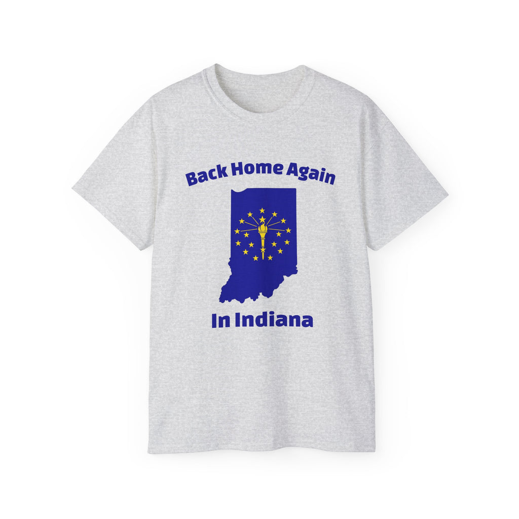 Back Home Again Indiana Unisex Tee