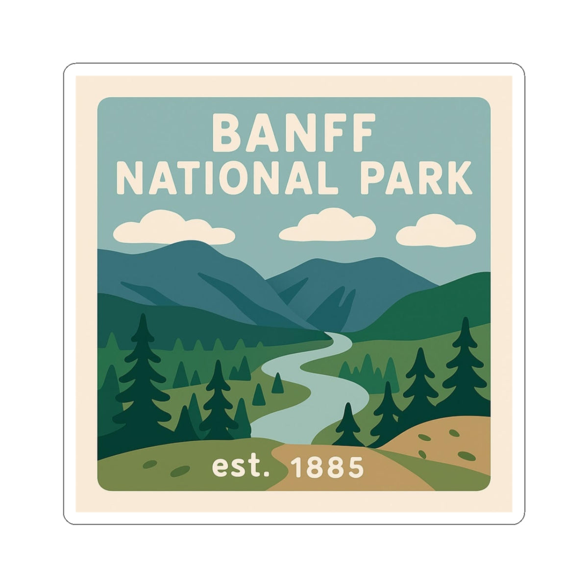 Banff National Park Sticker