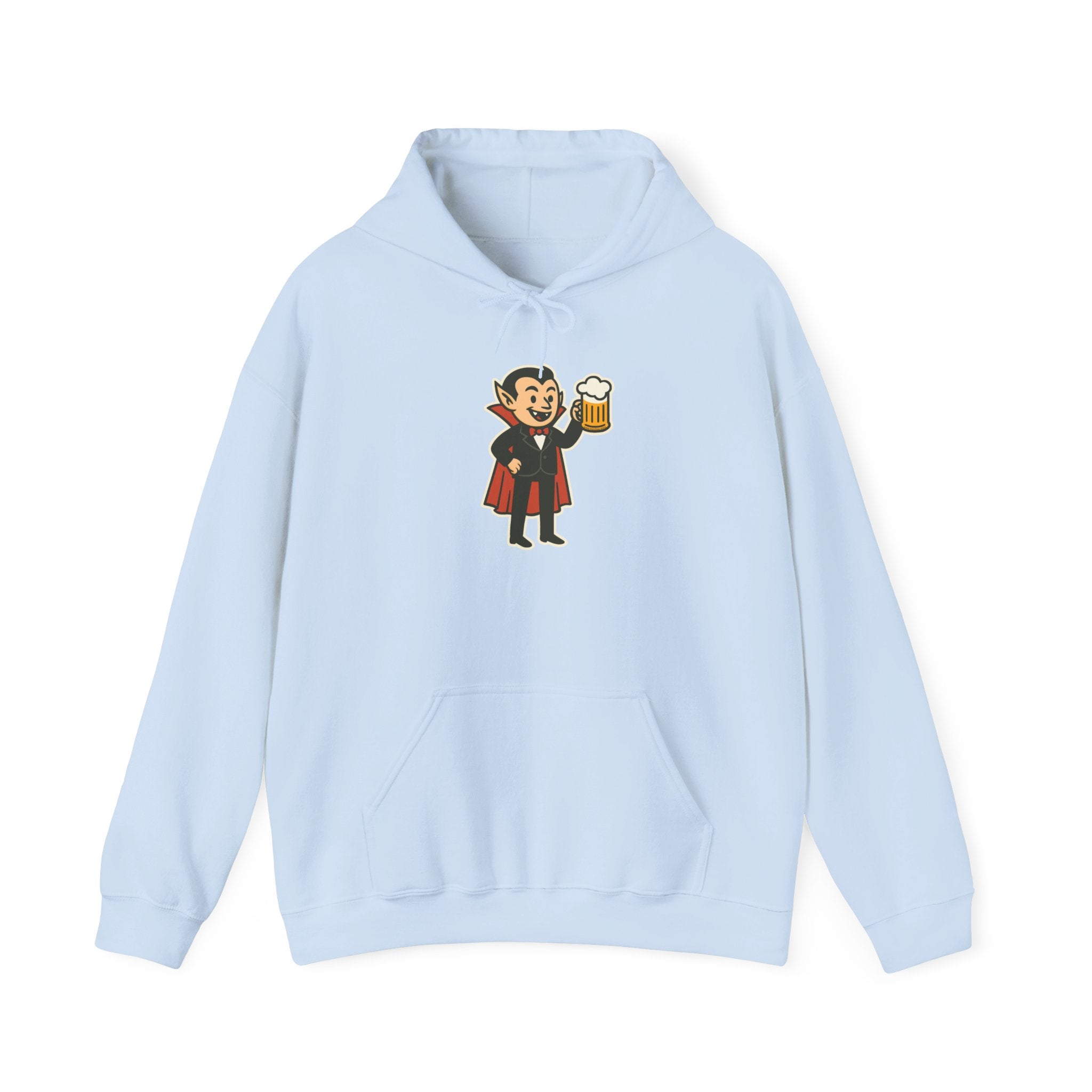 Vampire Drinking Beer Hoodie – Unisex Heavy Blend Sweatshirt