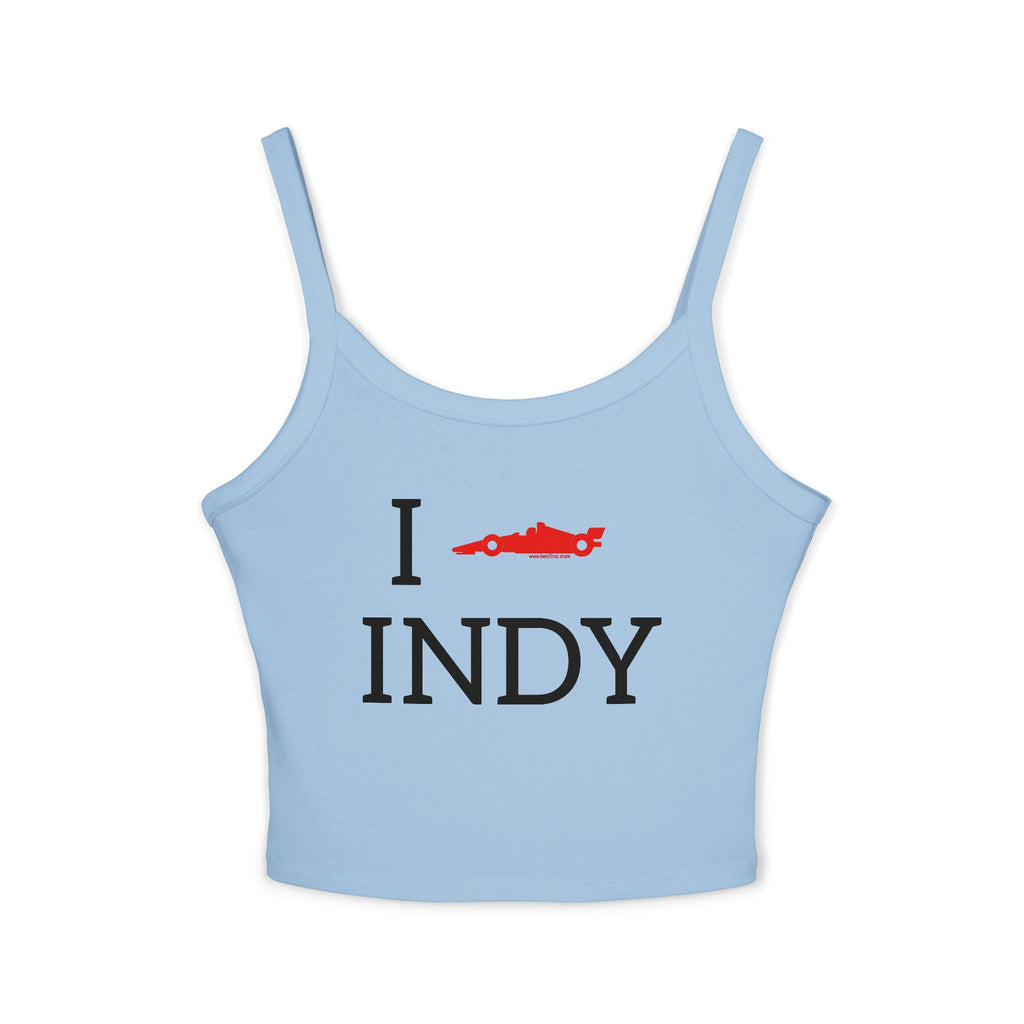 I Heart INDY Racecar Women's Tank Top | Spaghetti Strap Indy Racing Tank