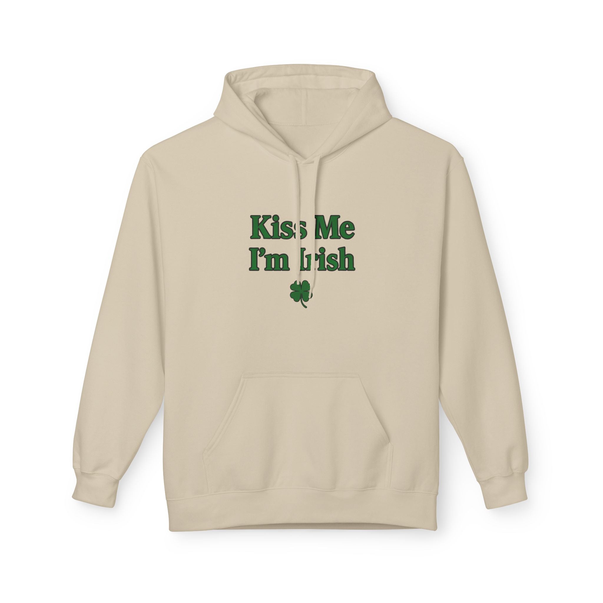 Kiss Me I'm Irish Hoodie | St Patrick's Day | Cozy Casual Wear, Perfect for Spring or Autumn, Great Gift, Comfortable and Stylish Hoodie