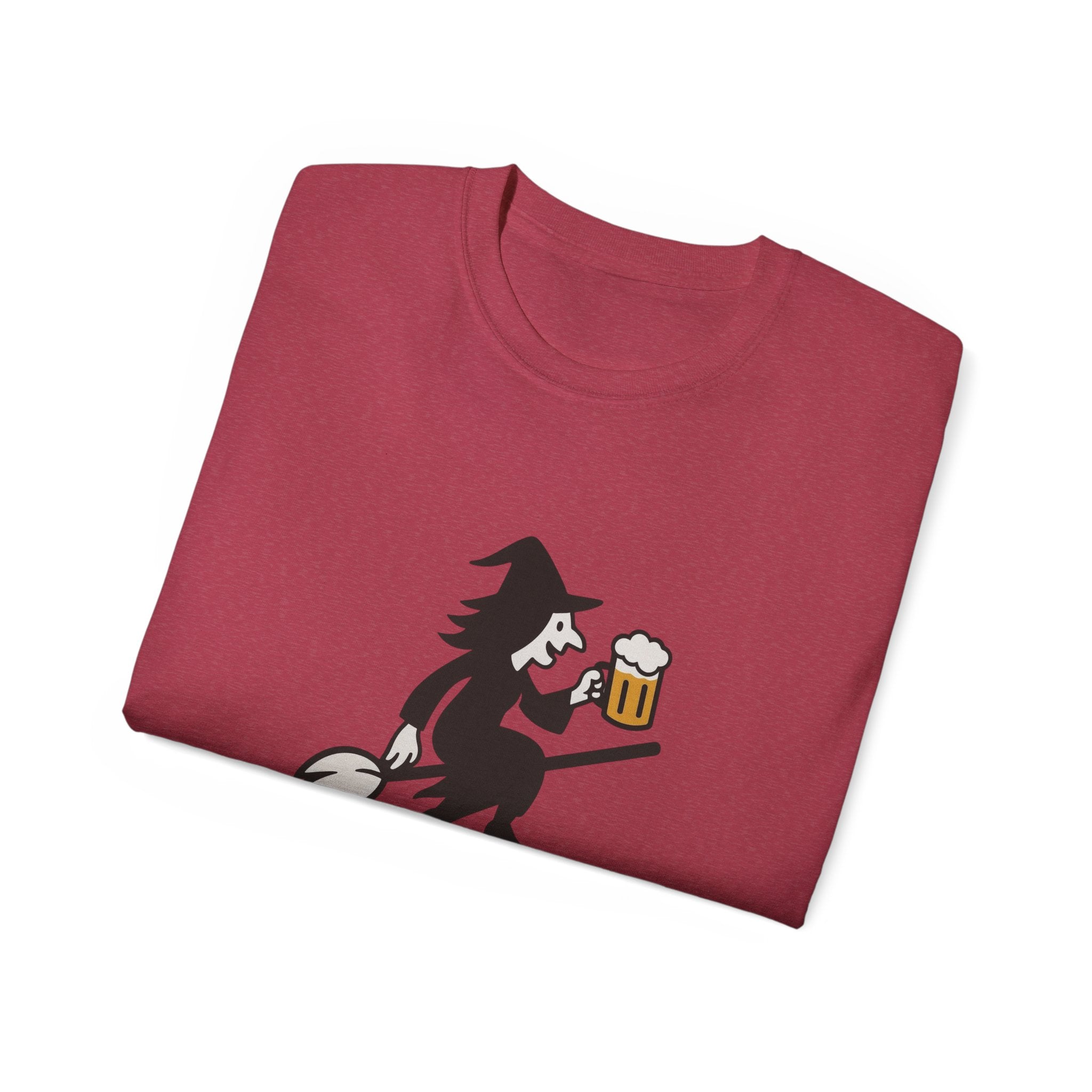 Witch with Beer Unisex Tee
