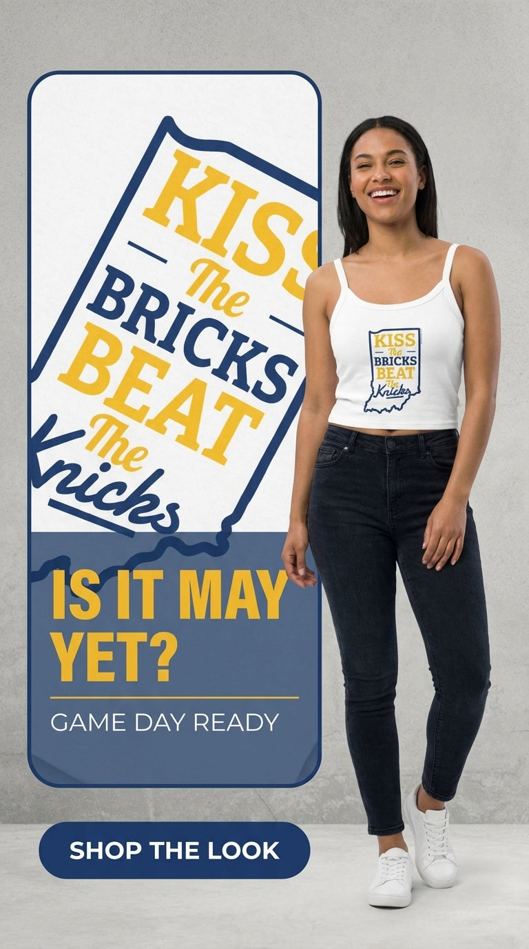 Kiss the Bricks Beat the Knicks Women's Tank Top | Spaghetti Strap Tank Top