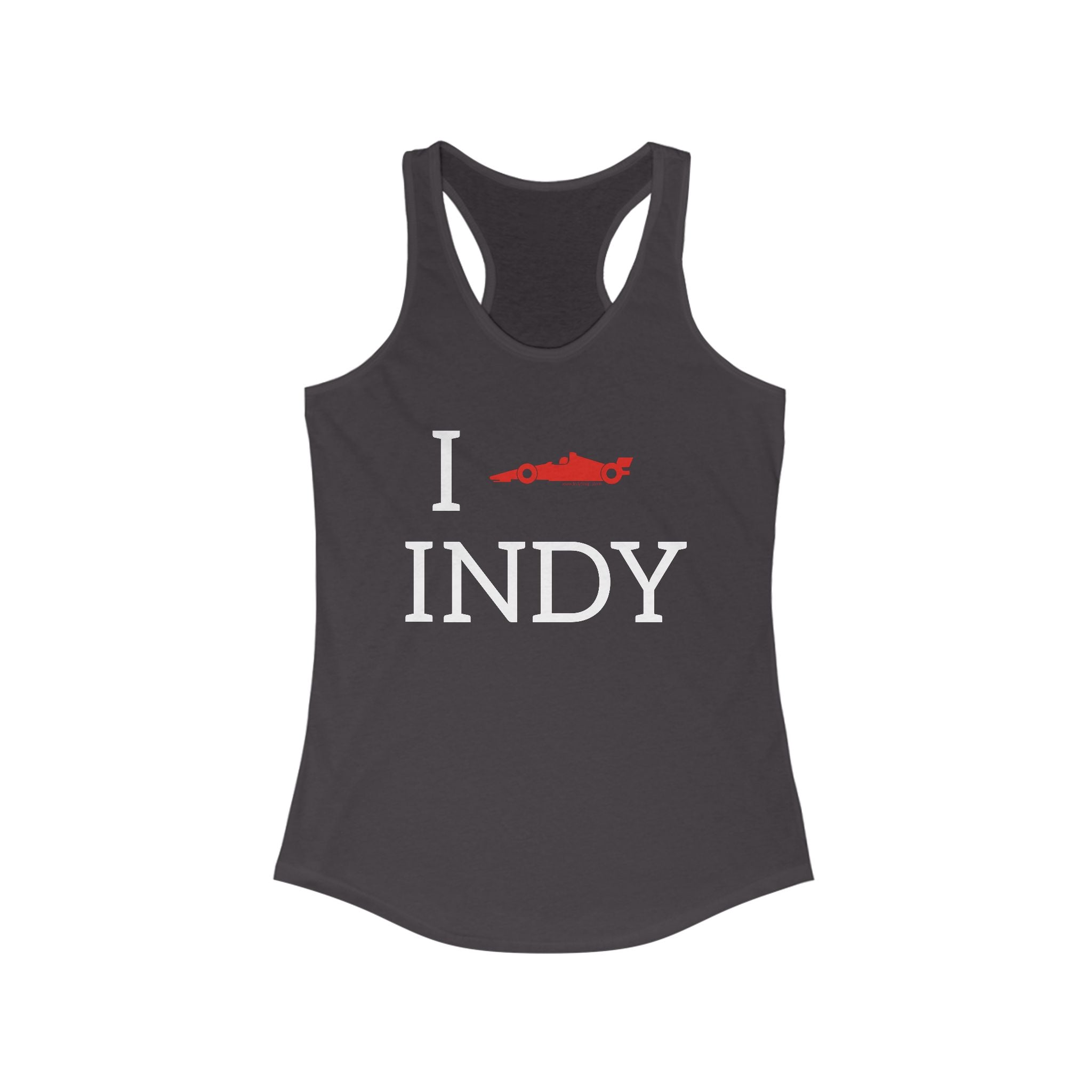 I Heart INDY Racerback Tank | I Race Car INDY | IndyCar