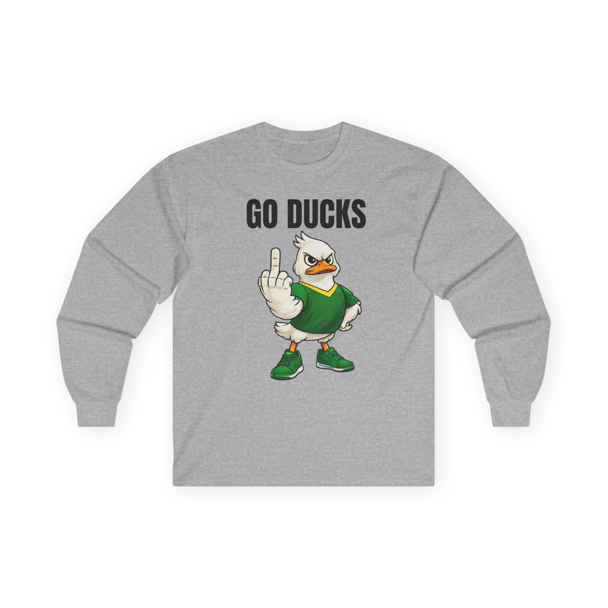 Oregon Duck Middle Finger Long Sleeve Tee