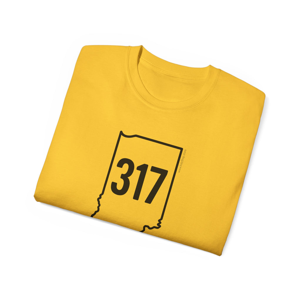 Indiana 317 Black Outline Unisex Ultra Cotton Tee