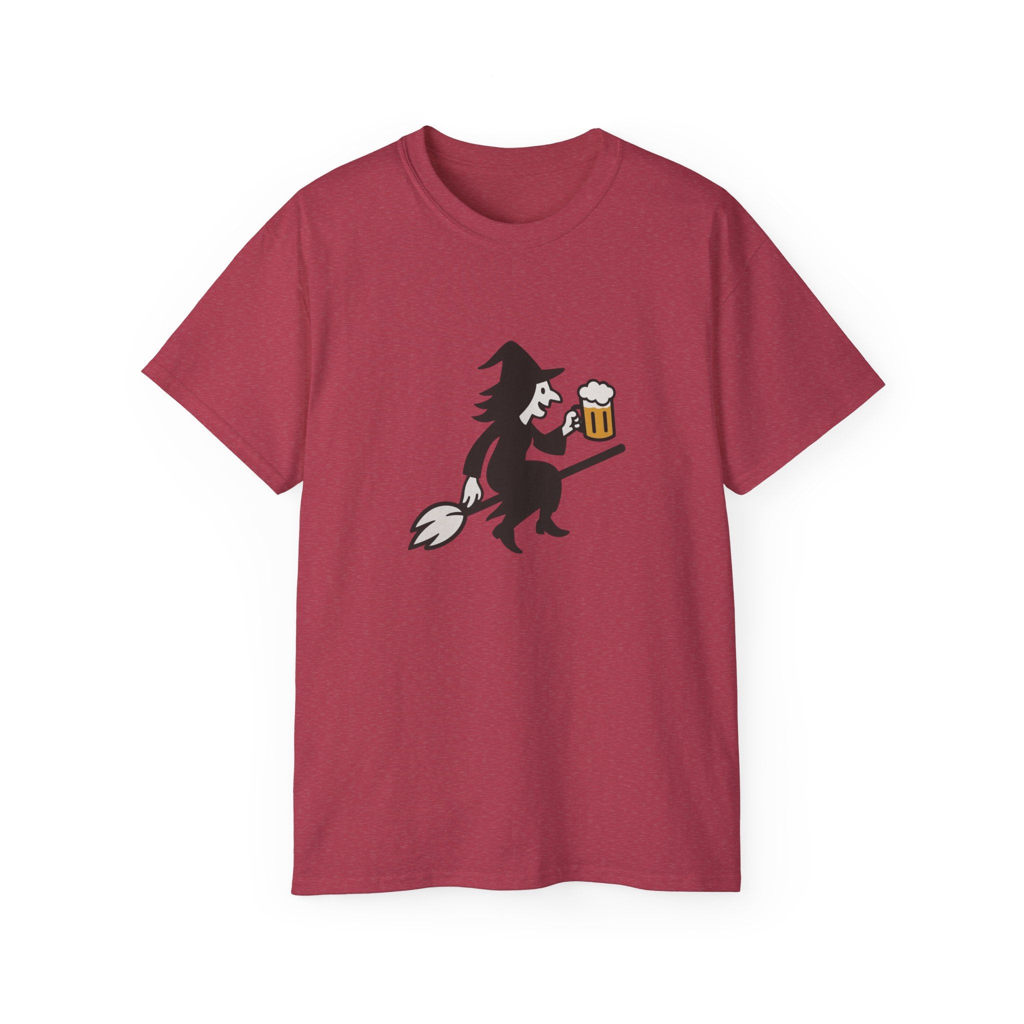 Witch with Beer Unisex Tee